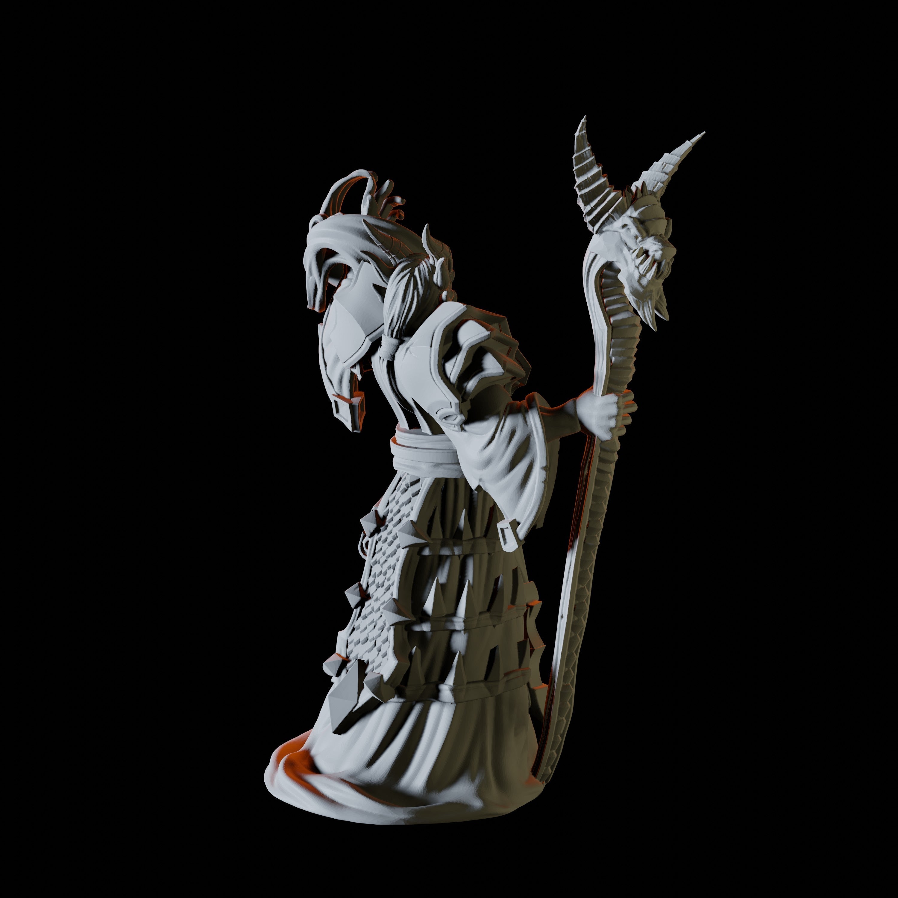 Tiefling Warlock Miniature for Dungeons and Dragons - Myth Forged