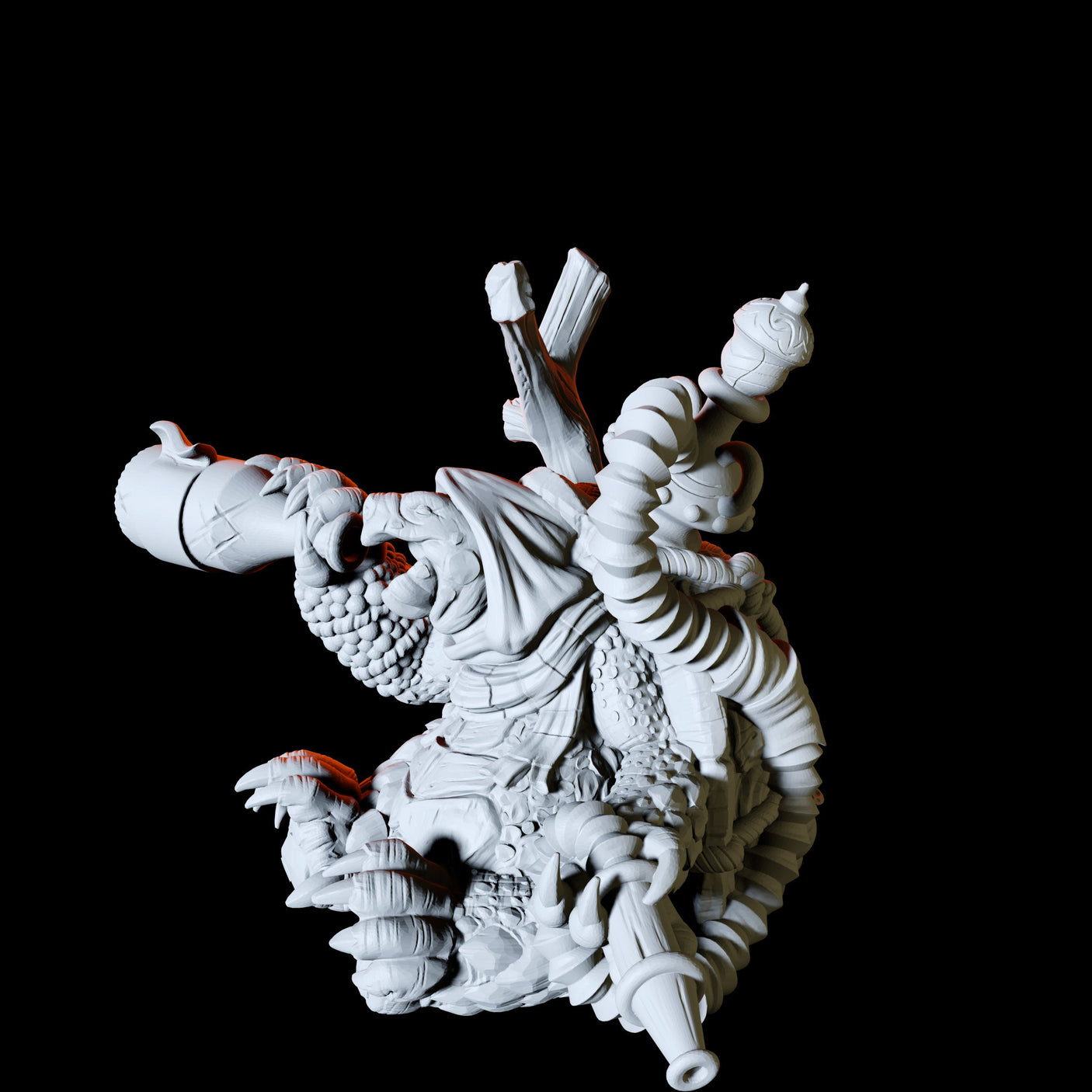 Tortle Traveller Miniature for Dungeons and Dragons, Pathfinder or other TTRPGs