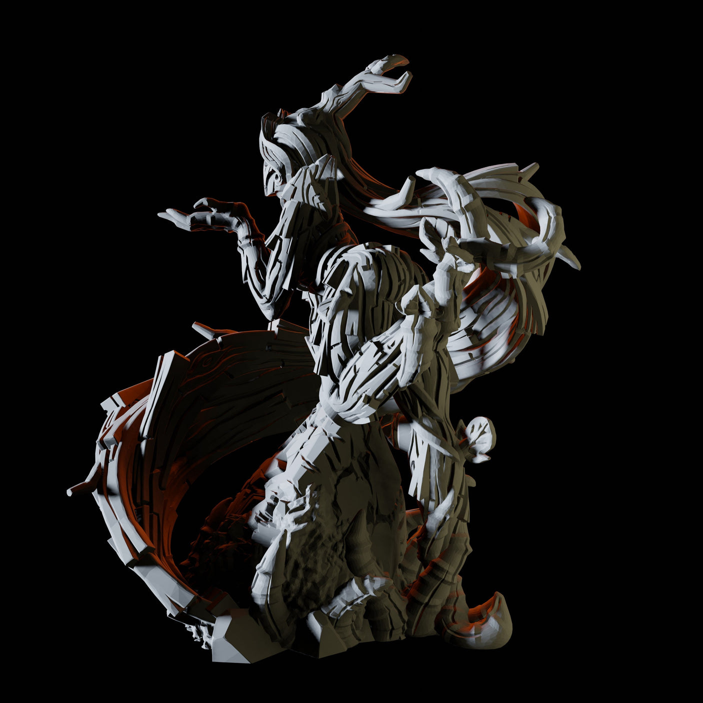 Tree Dryad Miniature for Dungeons and Dragons, Pathfinder or other TTRPGs