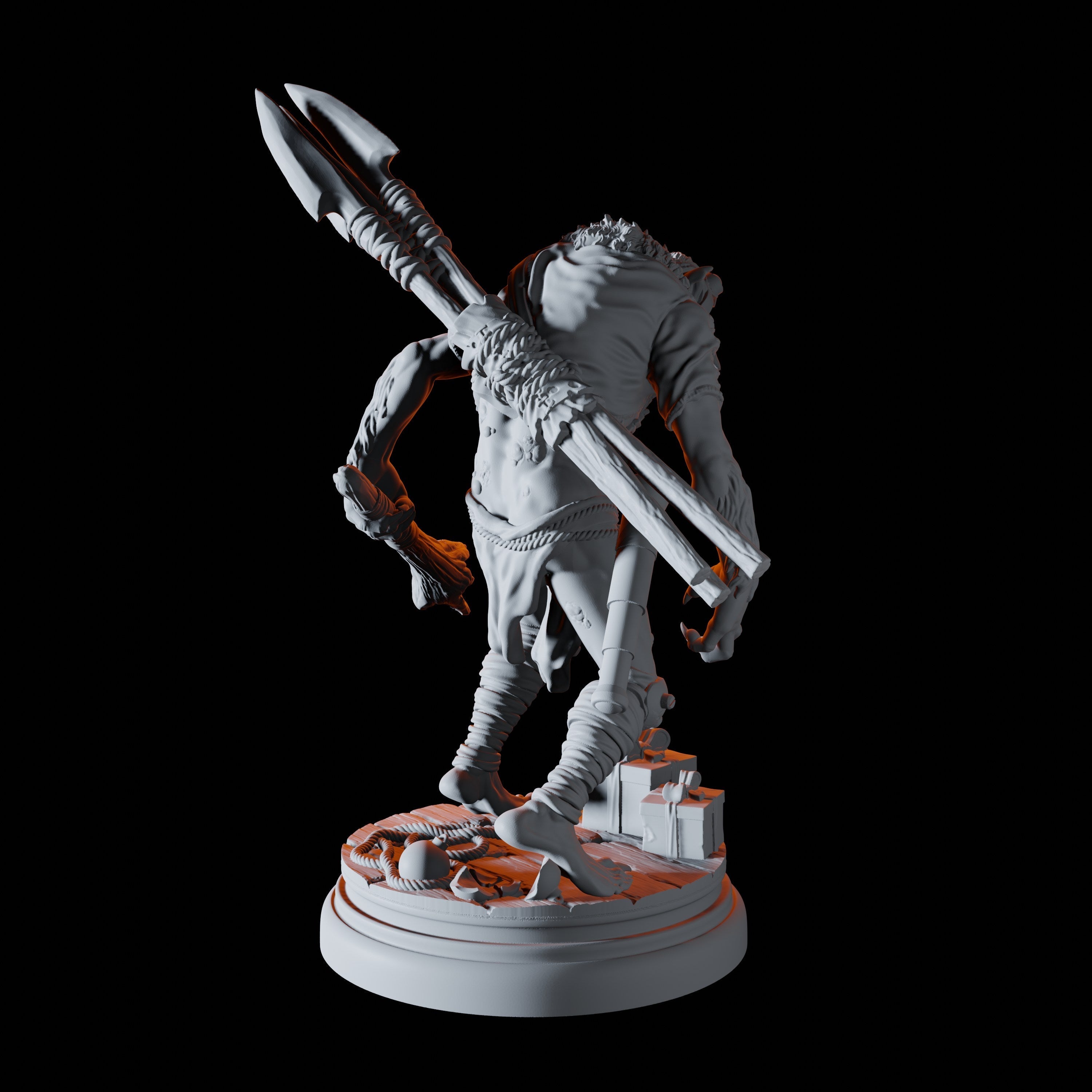 Troll Pilot Miniature for Dungeons and Dragons - Myth Forged