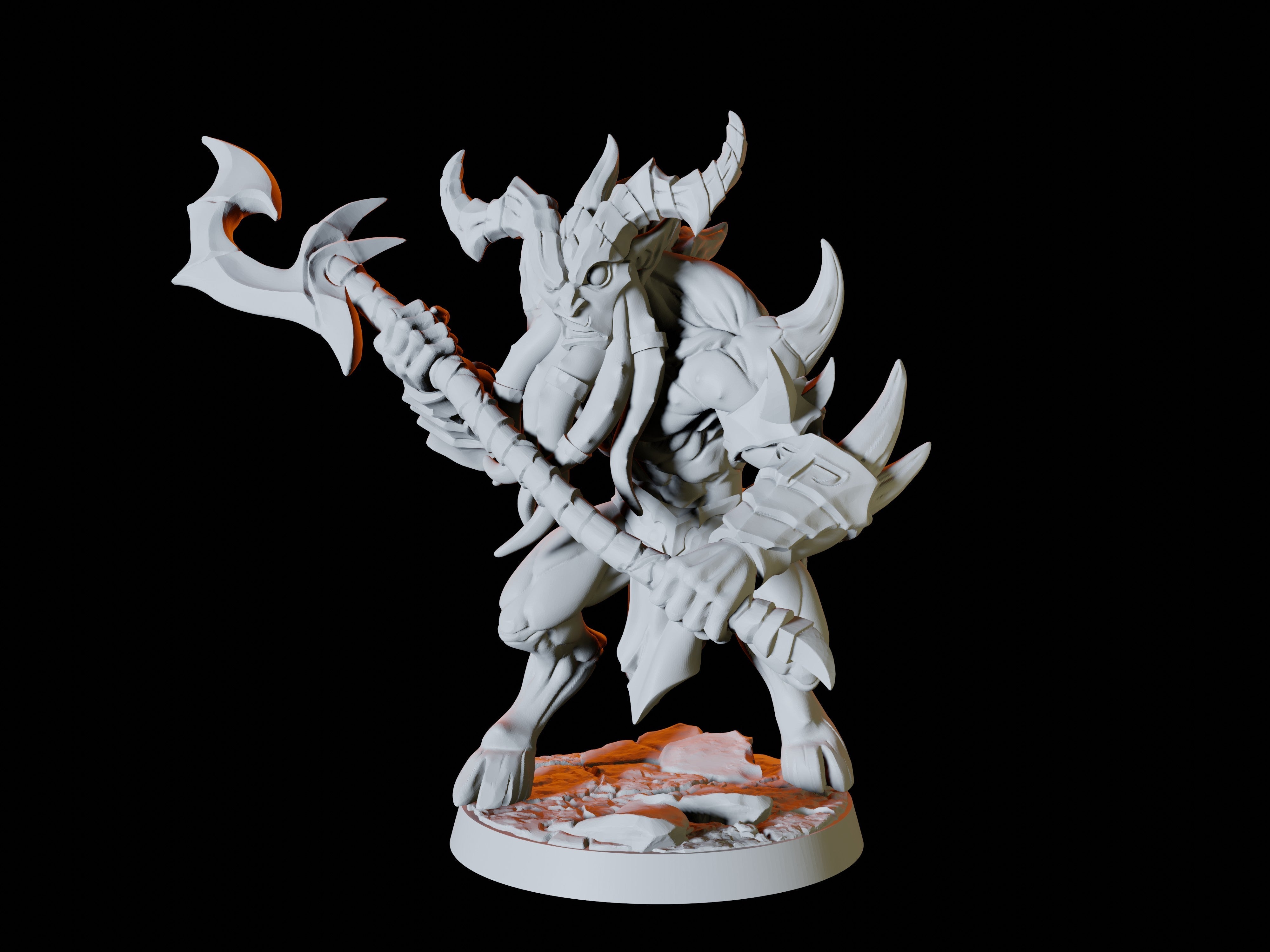 Two Demonic Warrior Miniatures for Dungeons and Dragons - Myth Forged