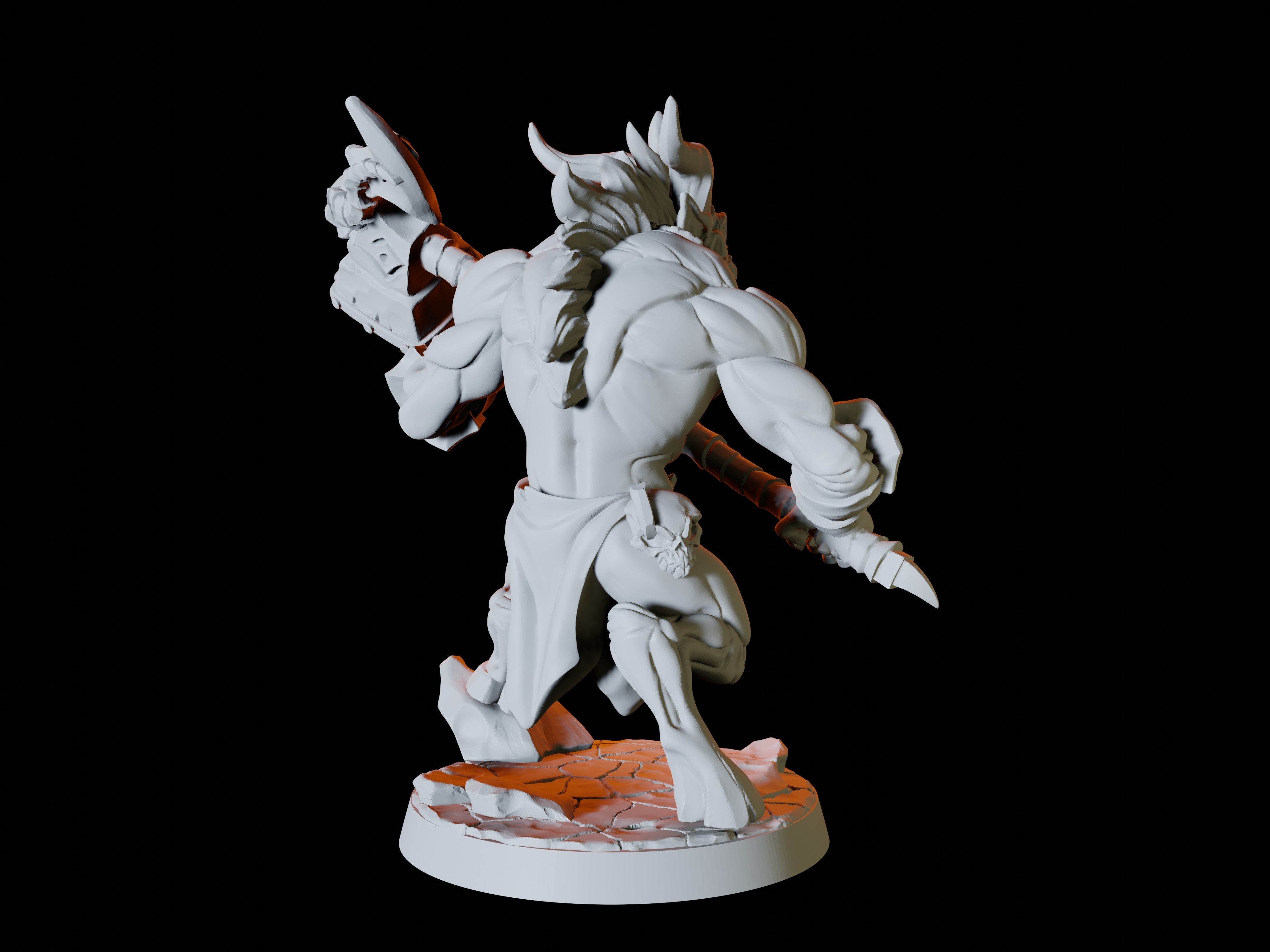 Two Demonic Warrior Miniatures for Dungeons and Dragons - Myth Forged