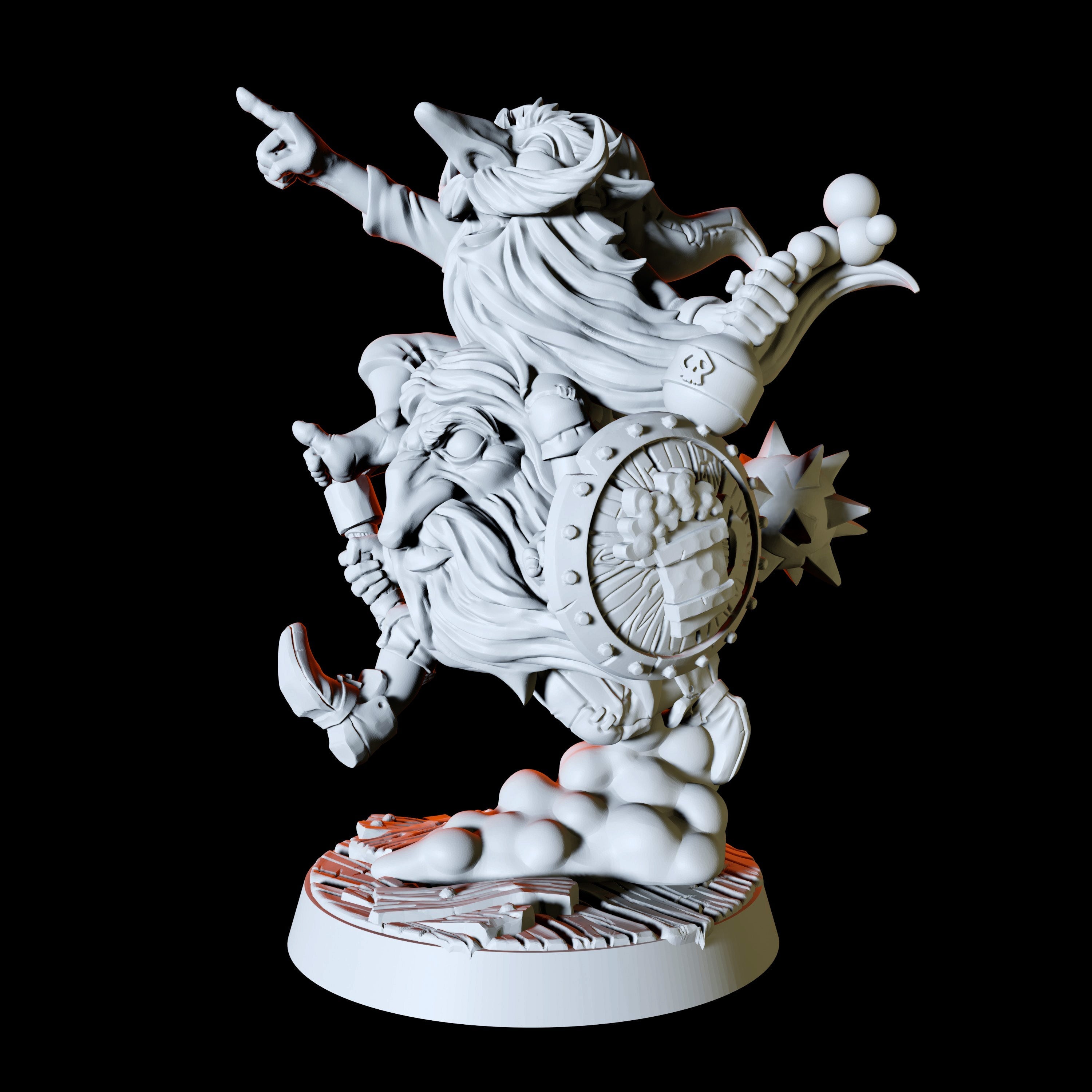 Two Gnome Miniature for Dungeons and Dragons - Myth Forged