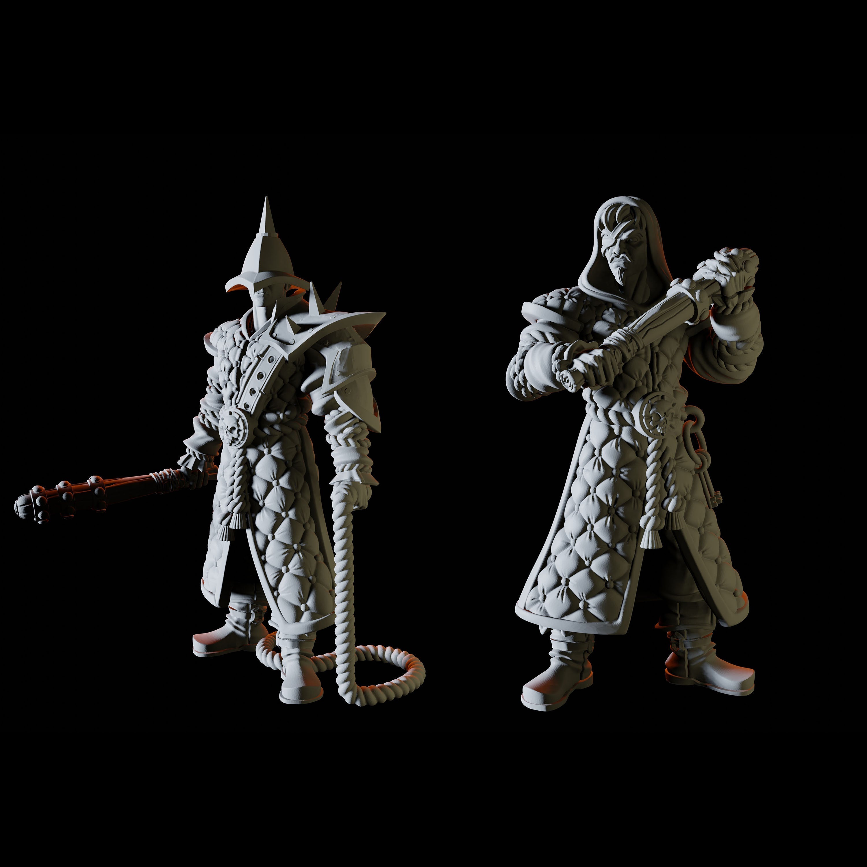 Two Prison Guard Miniatures for Dungeons and Dragons - Myth Forged