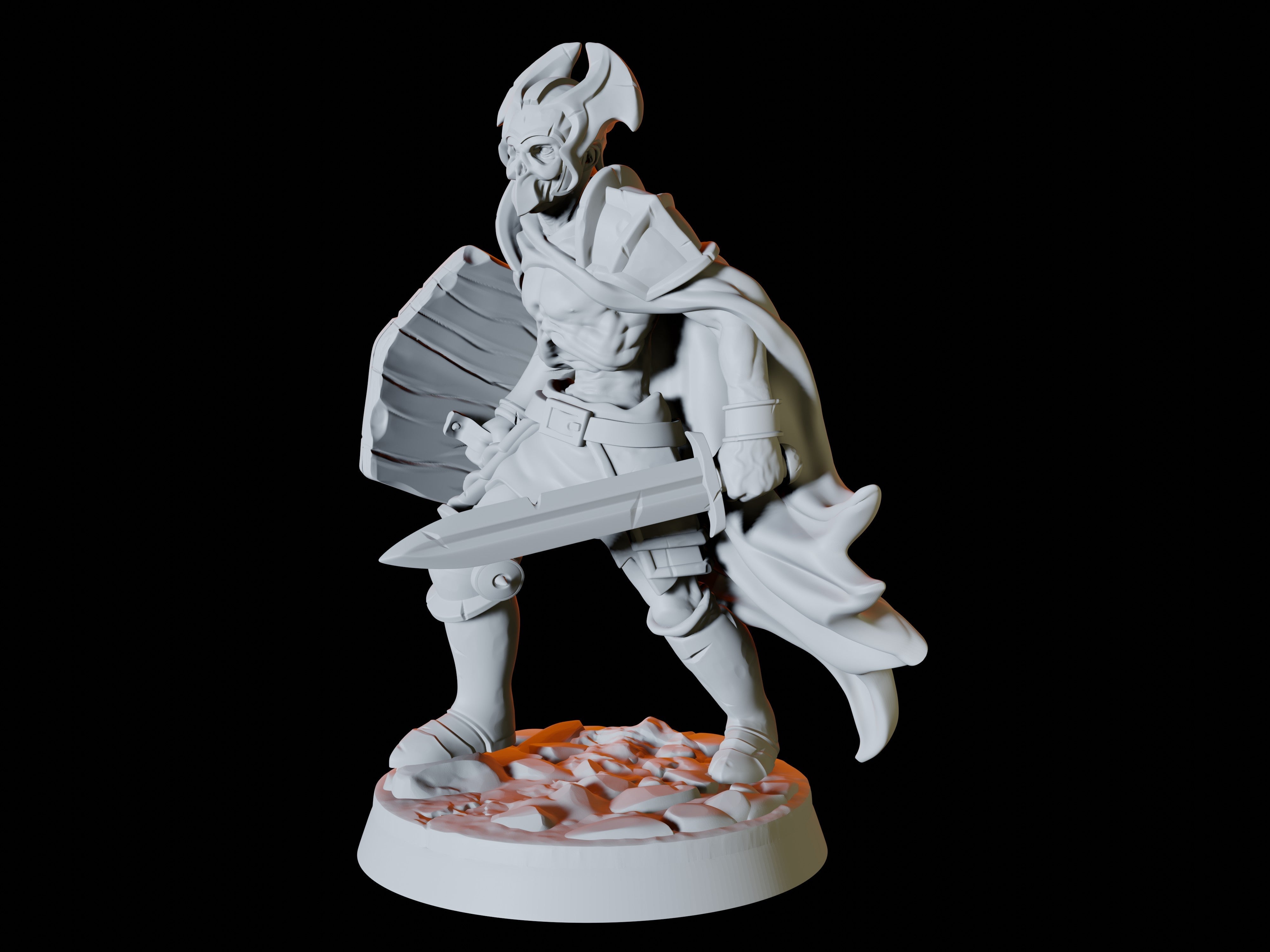 Two Undead Skeleton Warrior Miniatures for Dungeons and Dragons - Myth Forged