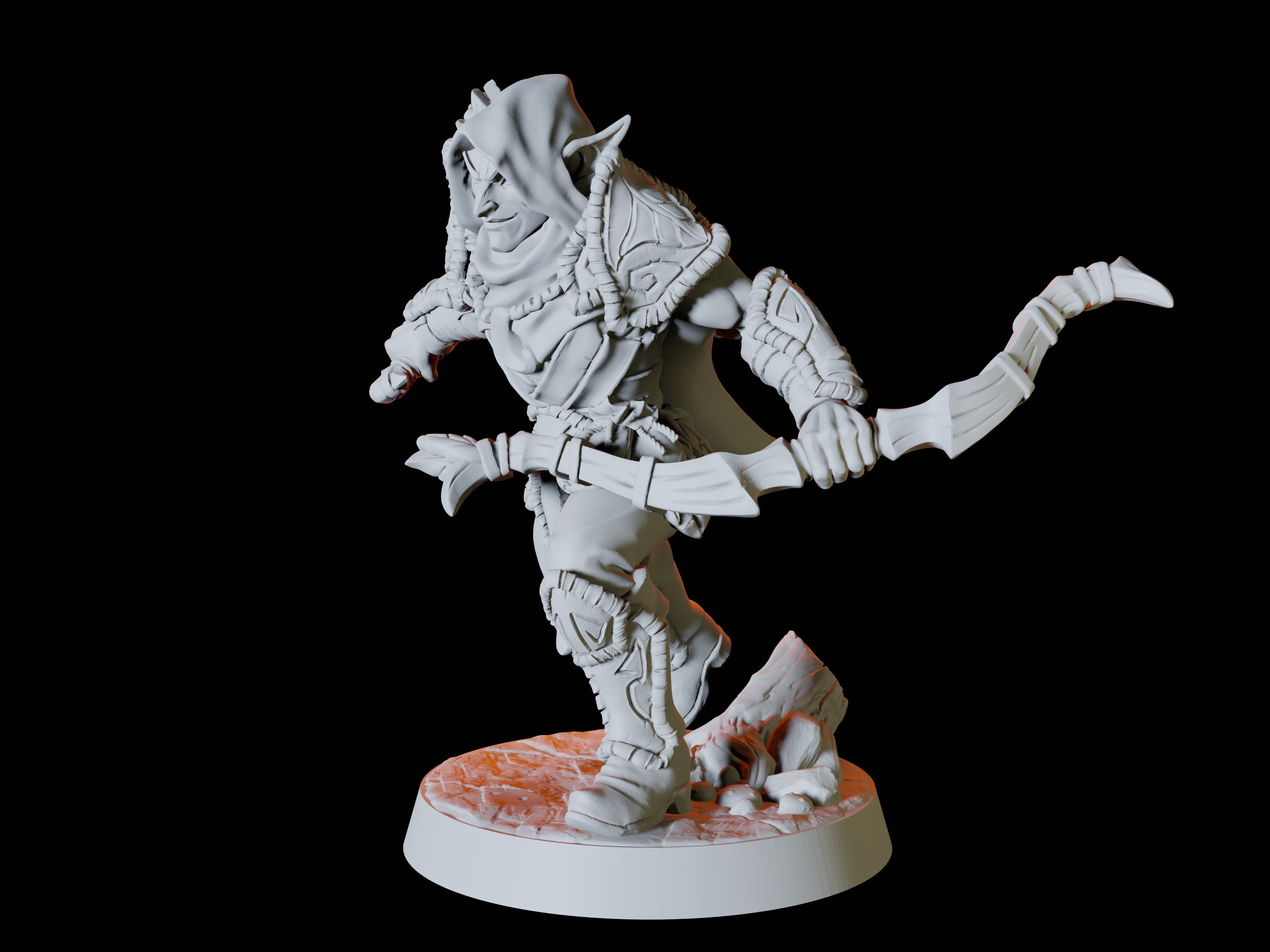 Two Wood Elf Rogues Miniature for Dungeons and Dragons - Myth Forged