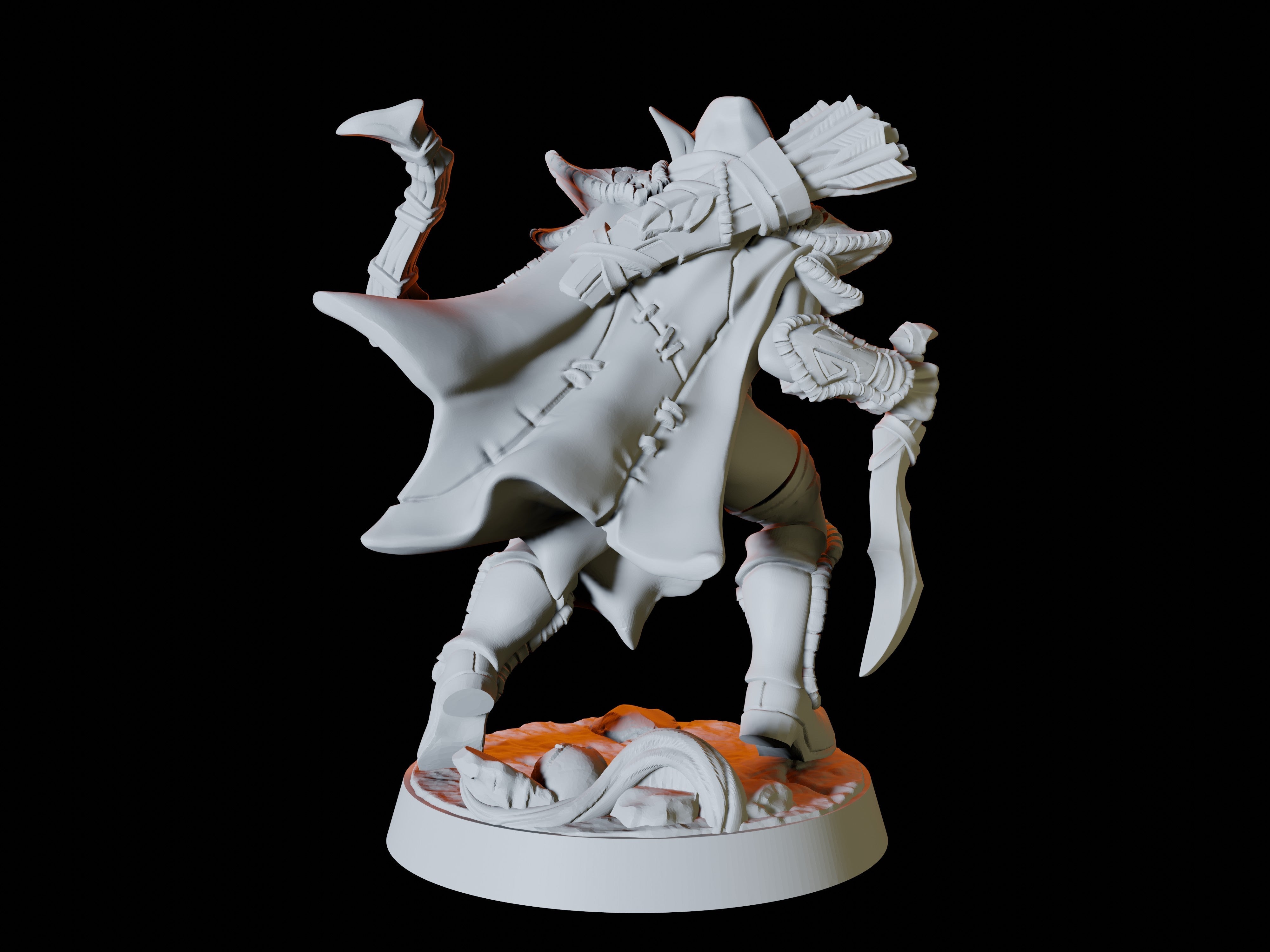Two Wood Elf Rogues Miniature for Dungeons and Dragons - Myth Forged