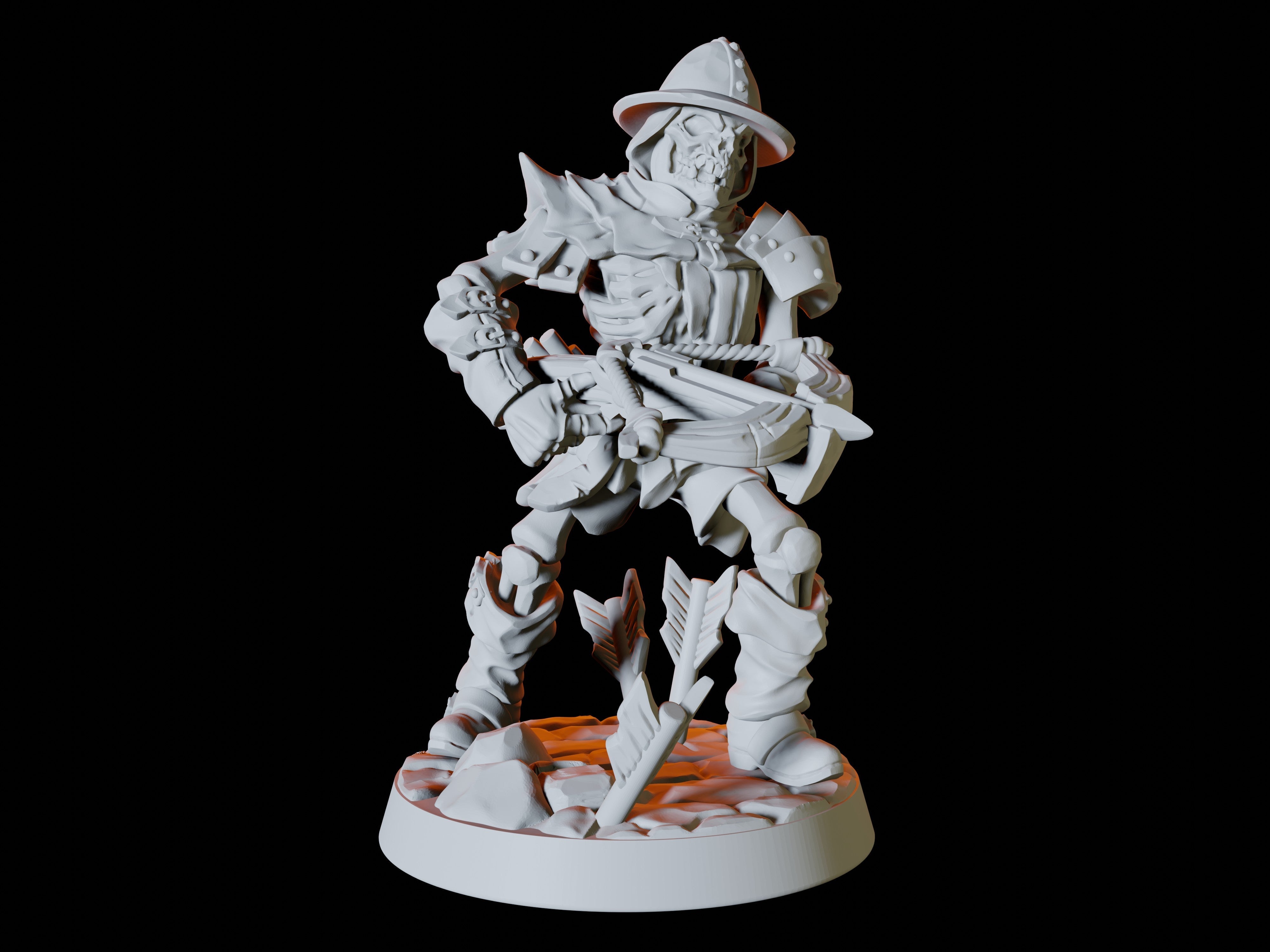 Six Skeleton Miniatures for Dungeons and Dragons - Myth Forged