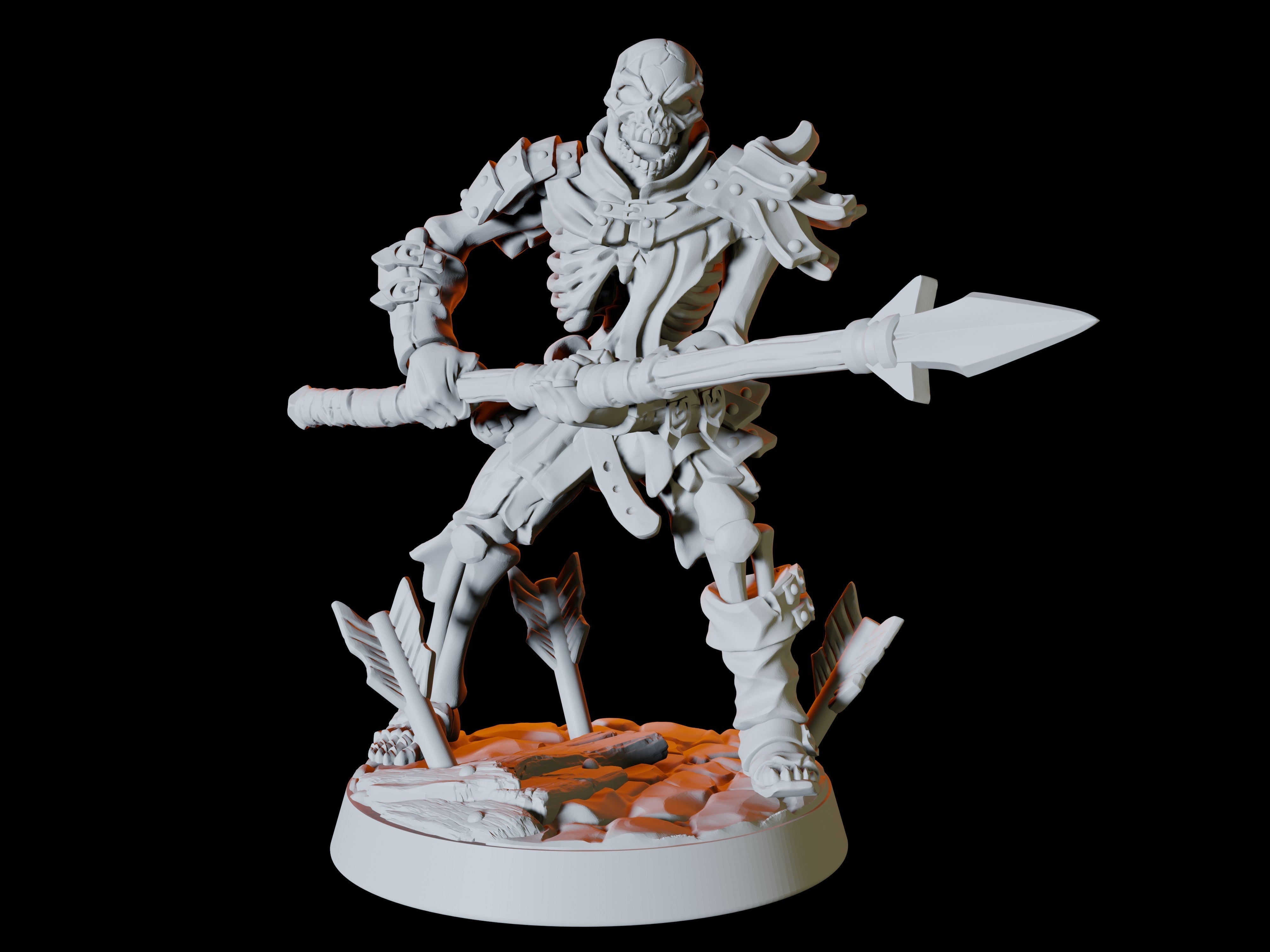 Six Skeleton Miniatures for Dungeons and Dragons - Myth Forged