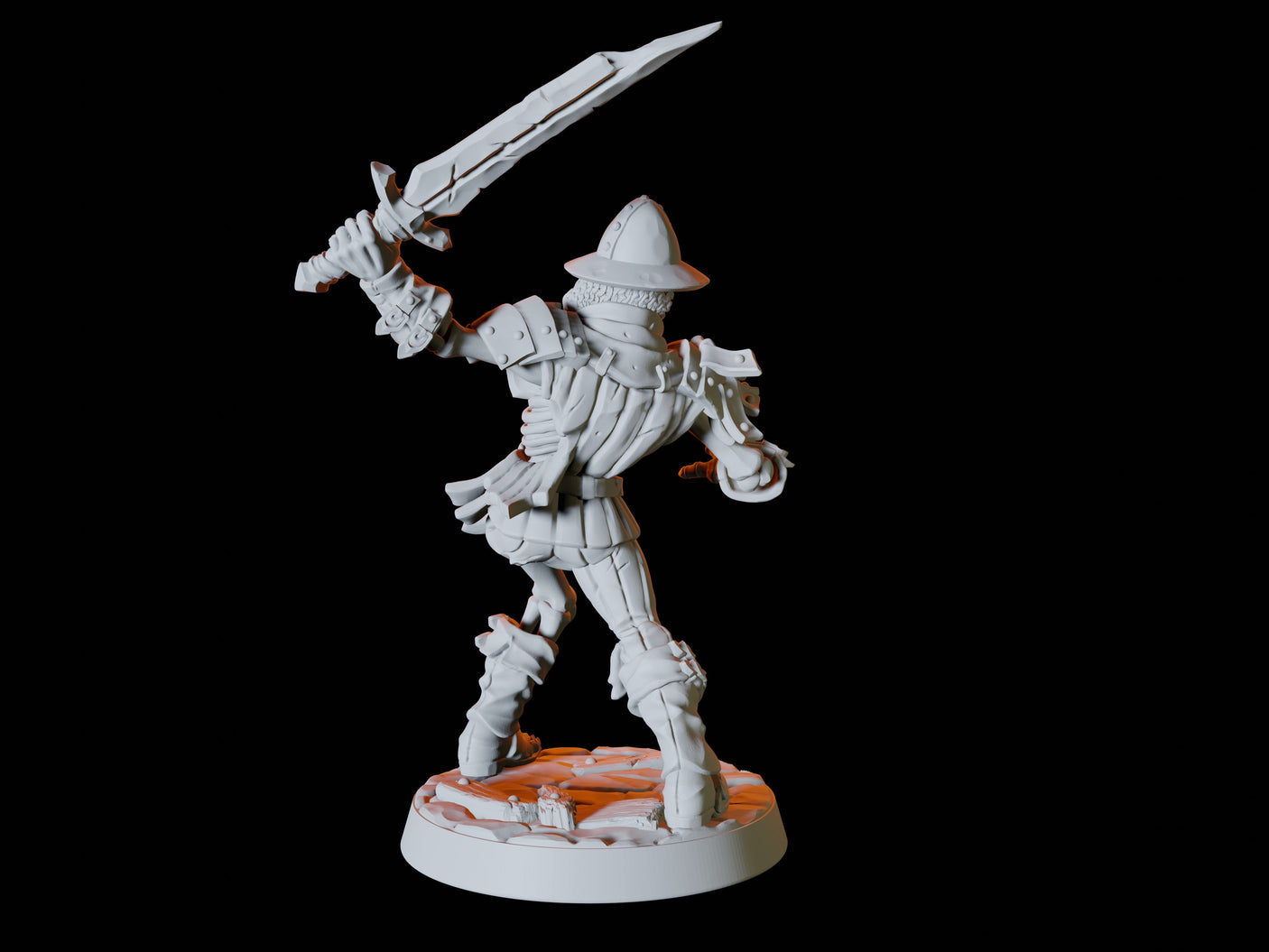 Undead Skeleton Army - Six Soldiers Miniature for Dungeons and Dragons, Pathfinder or other TTRPGs