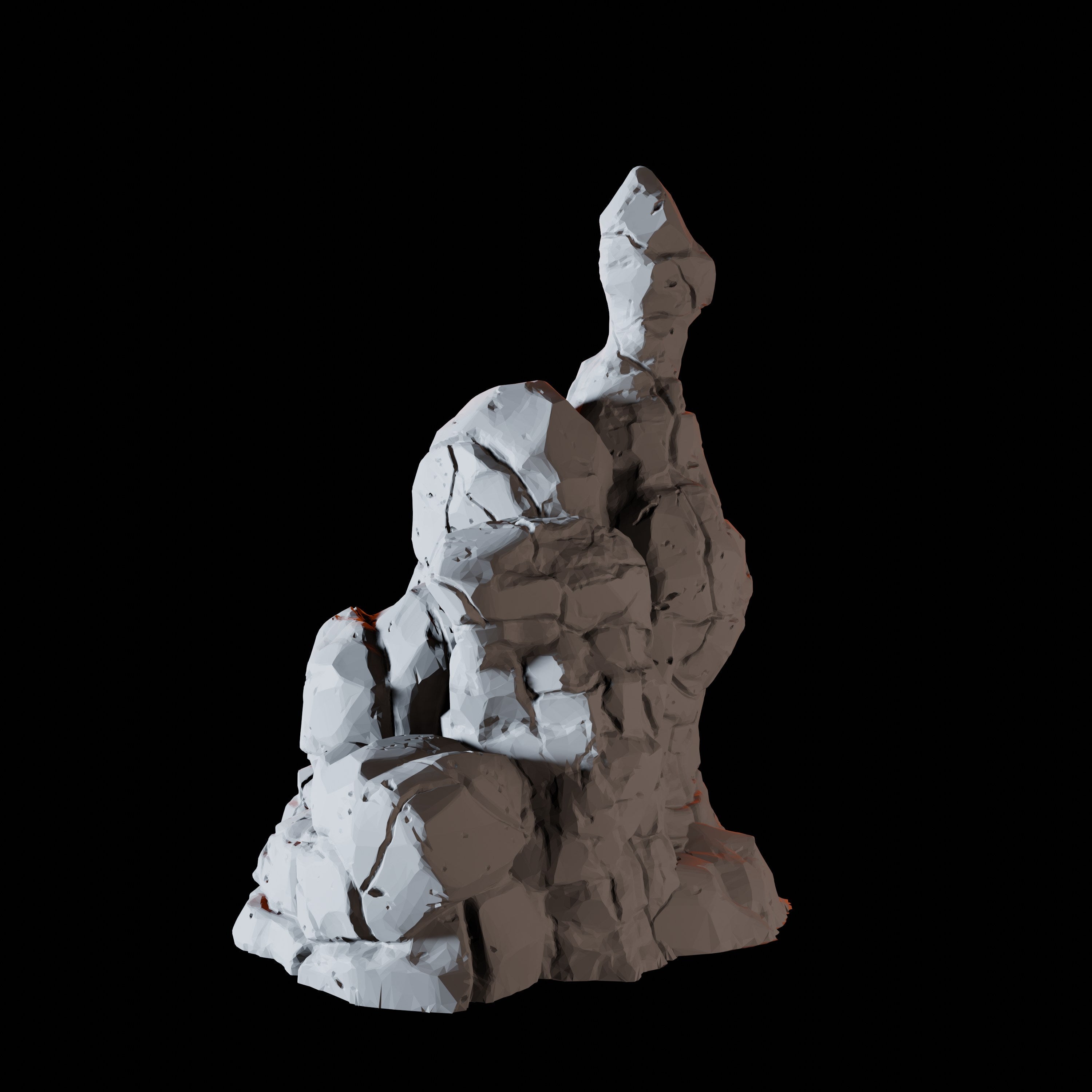 Vertical Rock Formation B - Cave Scatter Terrain Miniature for Dungeons and Dragons - Myth Forged