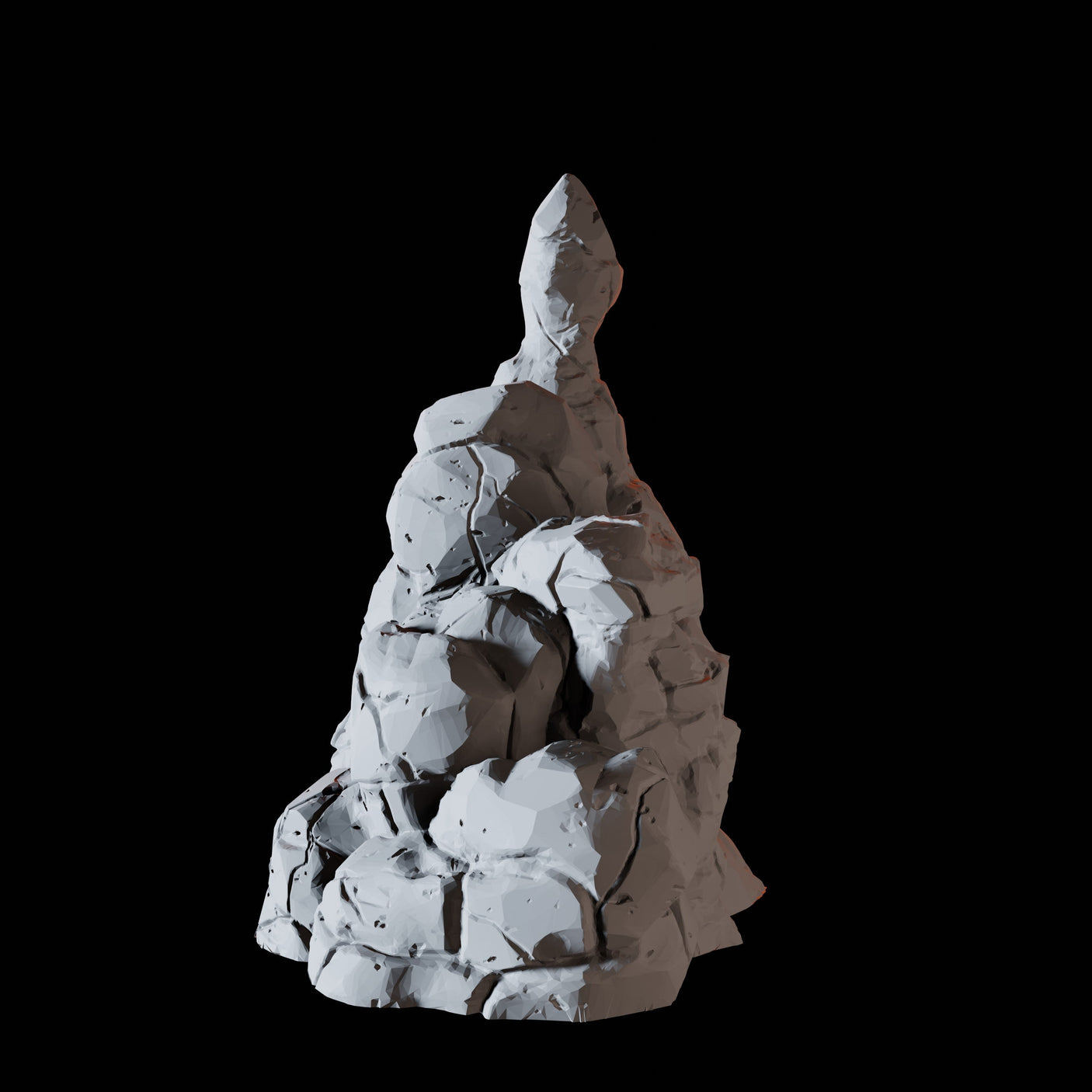 Vertical Rock Formation B Miniature for Dungeons and Dragons, Pathfinder or other TTRPGs