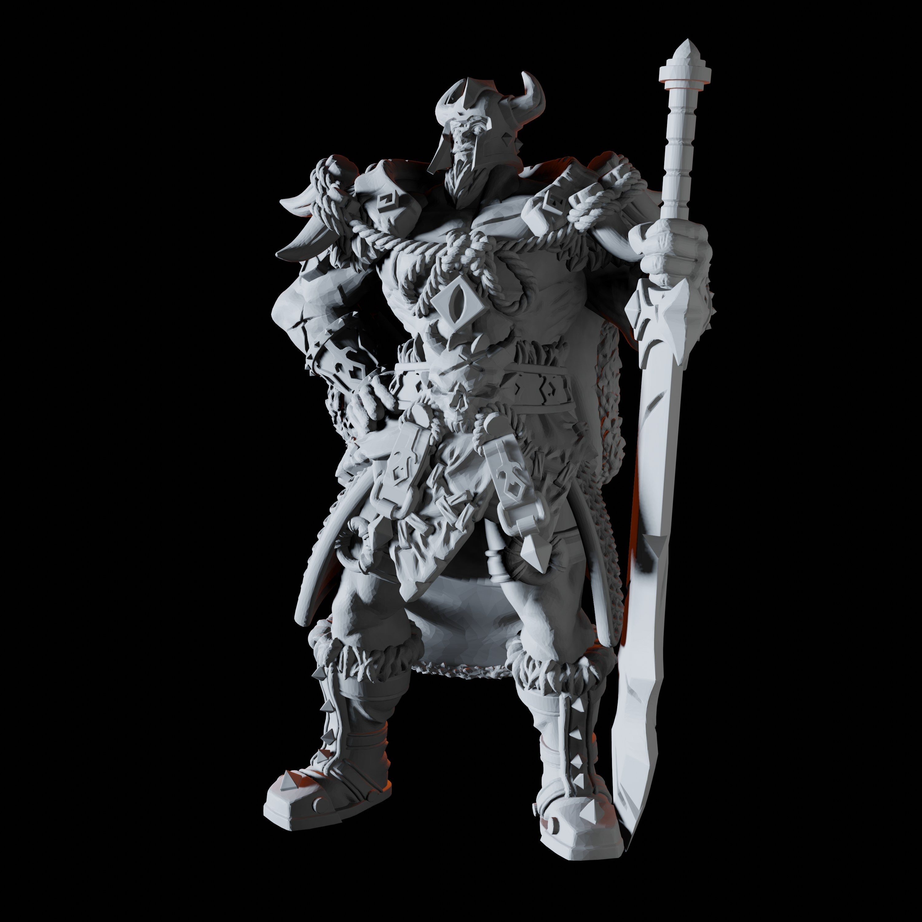 Veteran Fighter Miniature for Dungeons and Dragons - Myth Forged