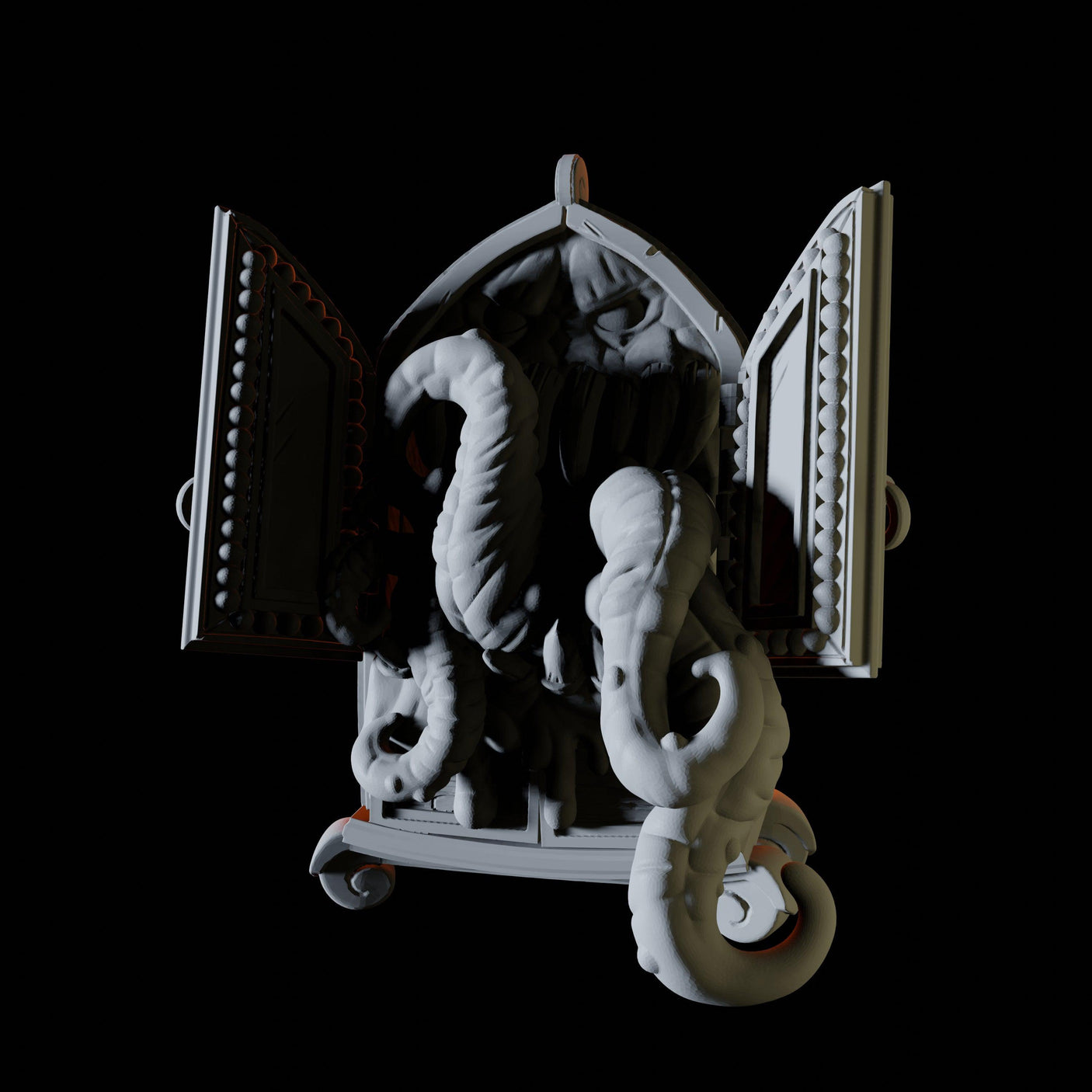 Wardrobe Mimic Miniature for Dungeons and Dragons, Pathfinder or other TTRPGs