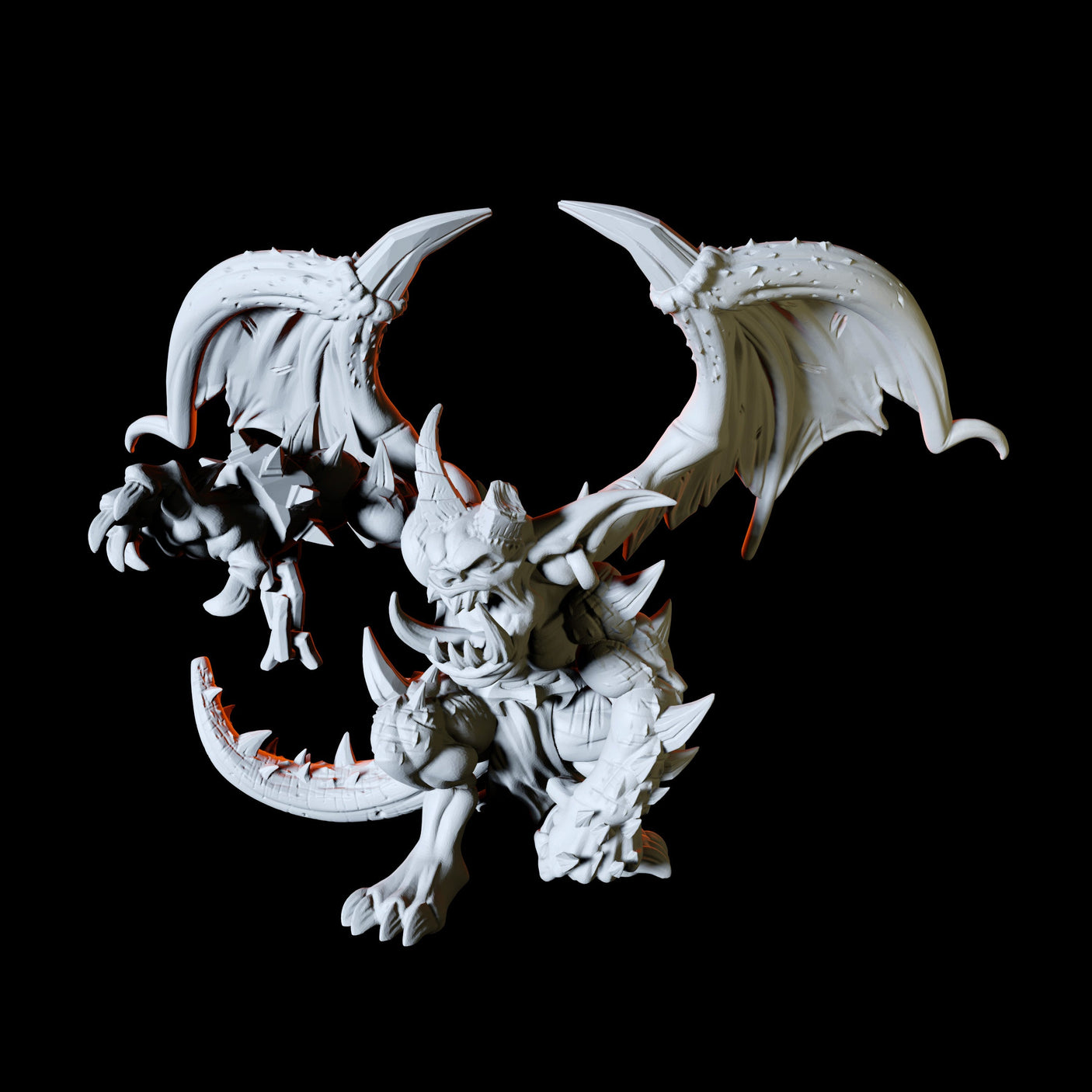 Winged Imps Miniature for Dungeons and Dragons, Pathfinder or other TTRPGs