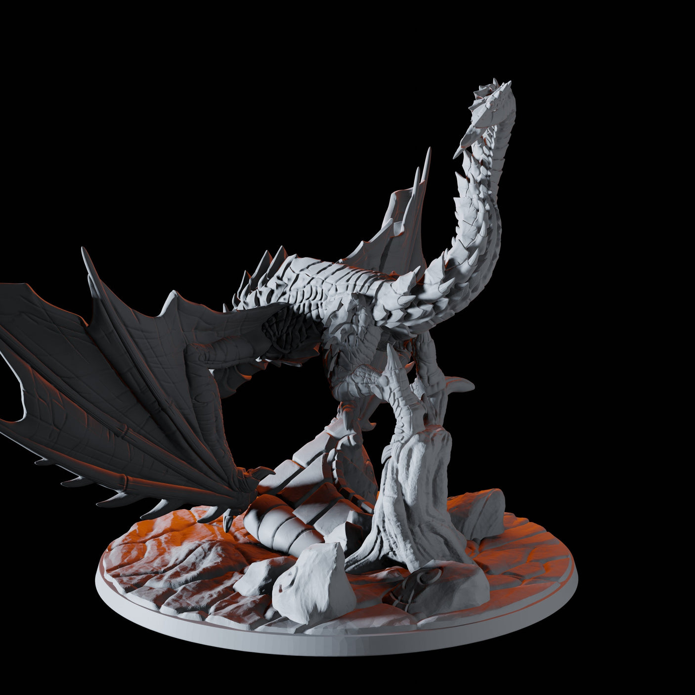 Wyvern Miniature for Dungeons and Dragons, Pathfinder or other TTRPGs