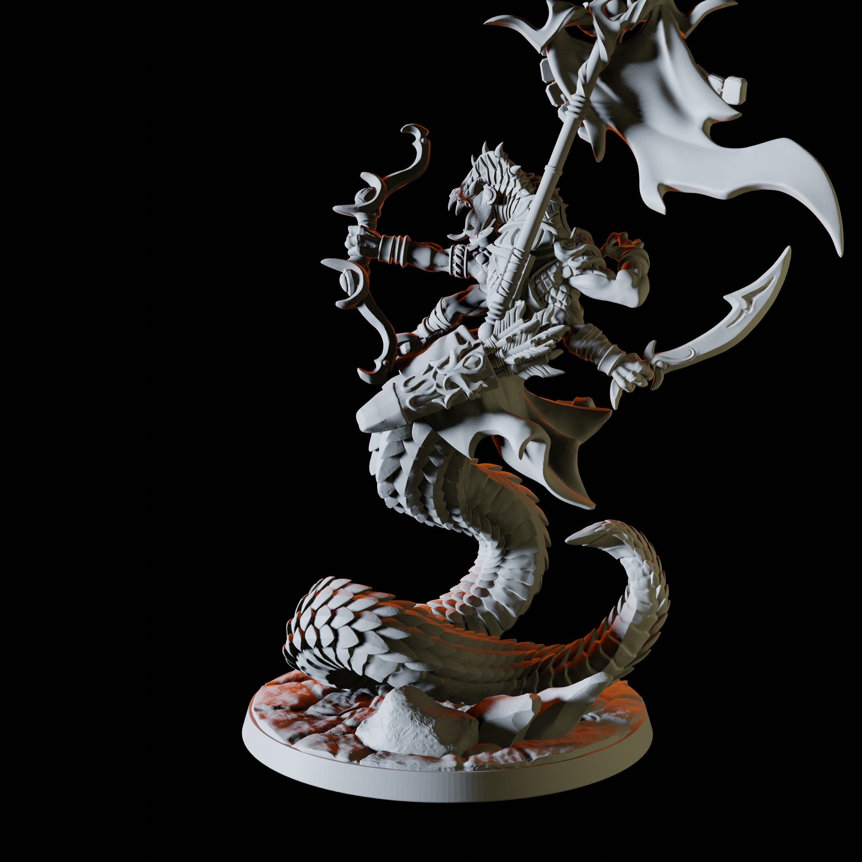 Yuan-Ti Abomination Battlemaster for Dungeons and Dragons - Myth Forged
