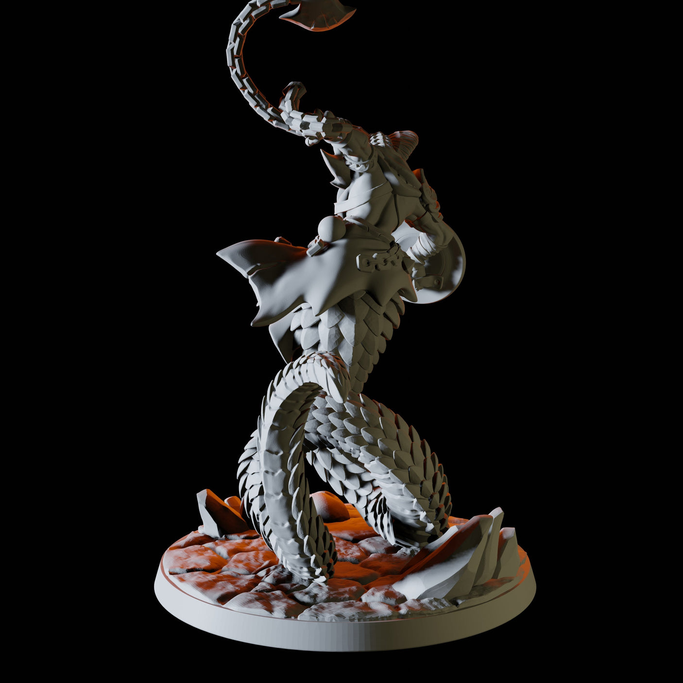 Yuan-Ti Abomination D Miniature for Dungeons and Dragons, Pathfinder or other TTRPGs