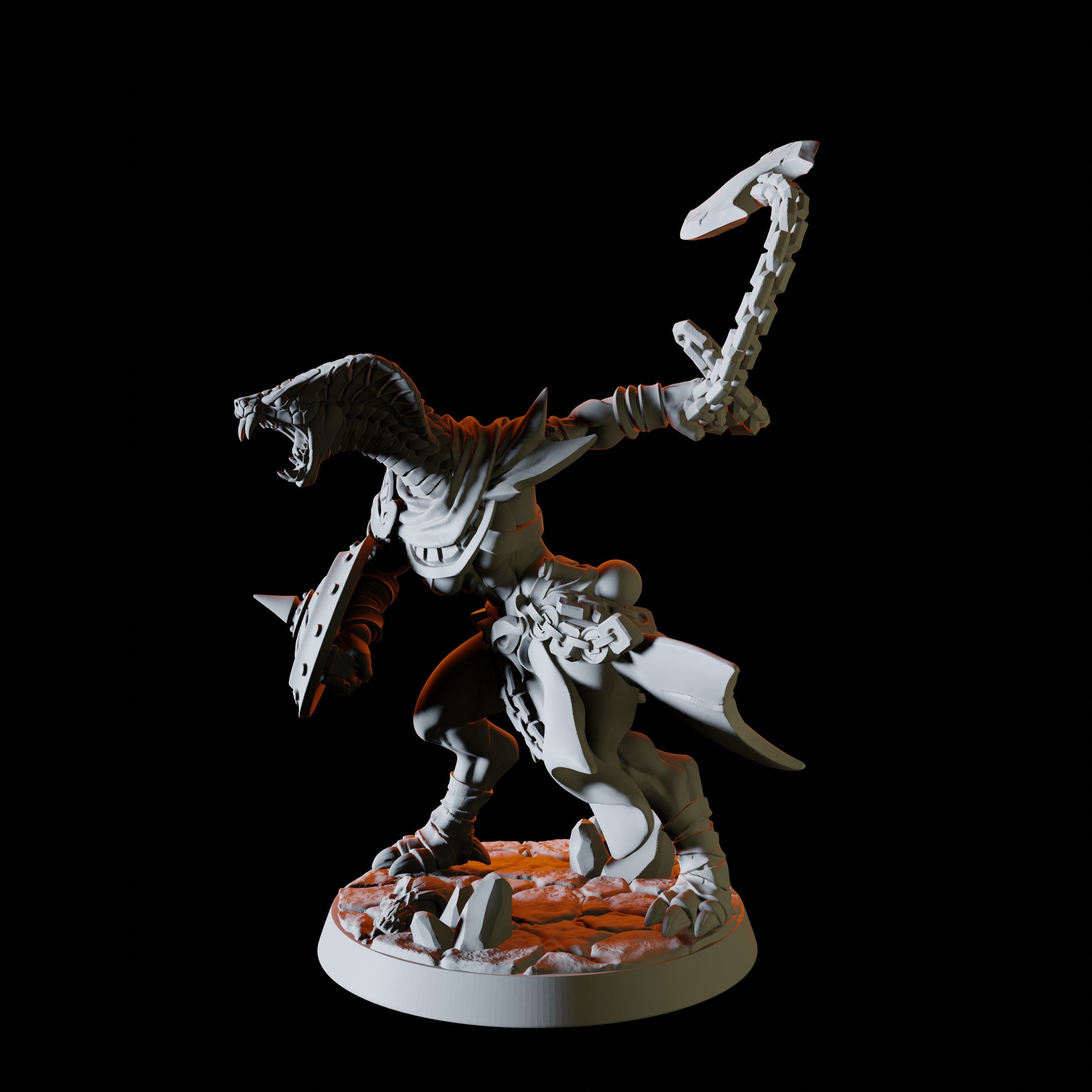 Yuan-ti Malison Miniature for Dungeons and Dragons - Myth Forged