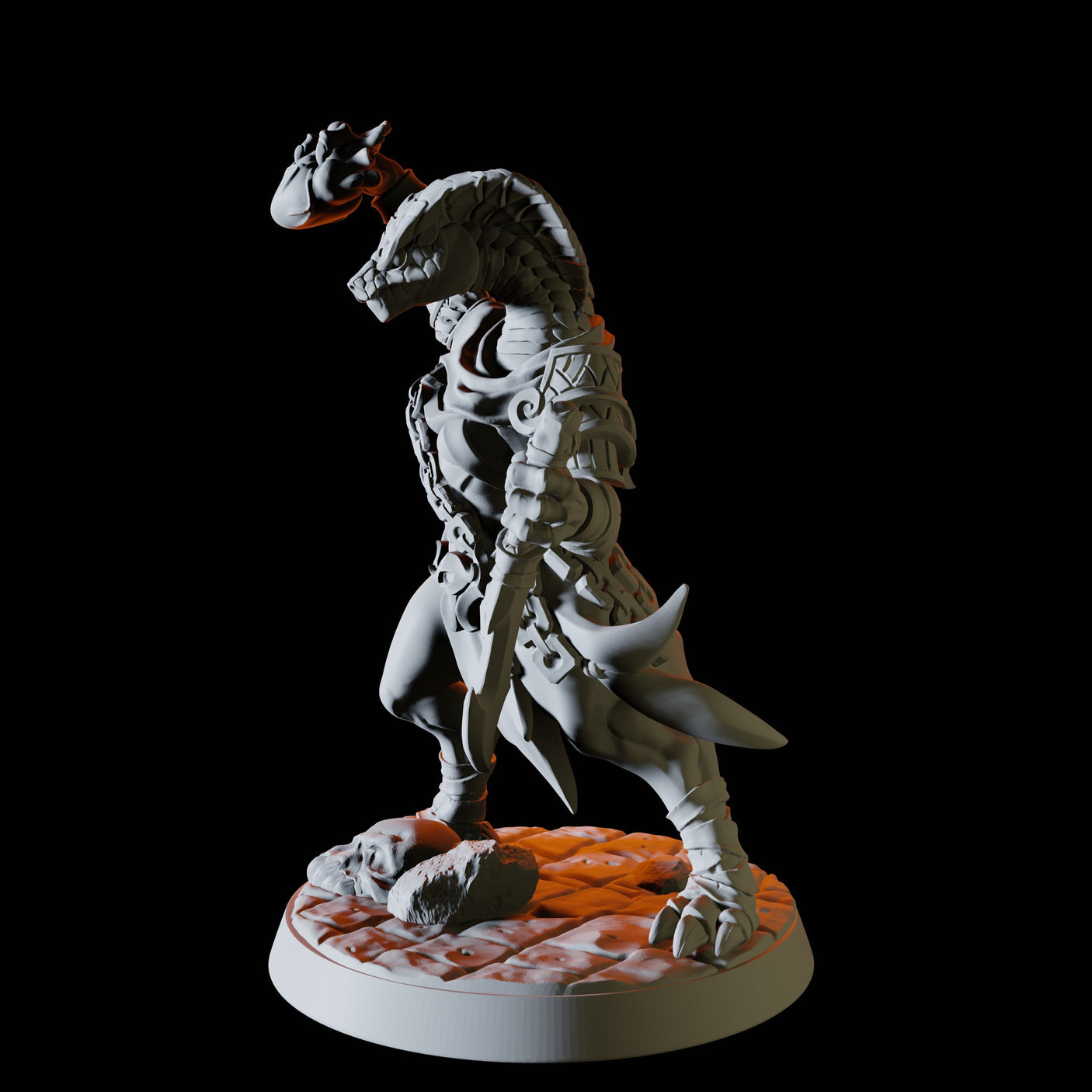 Yuan-Ti Malison F Miniature for Dungeons and Dragons, Pathfinder or other TTRPGs