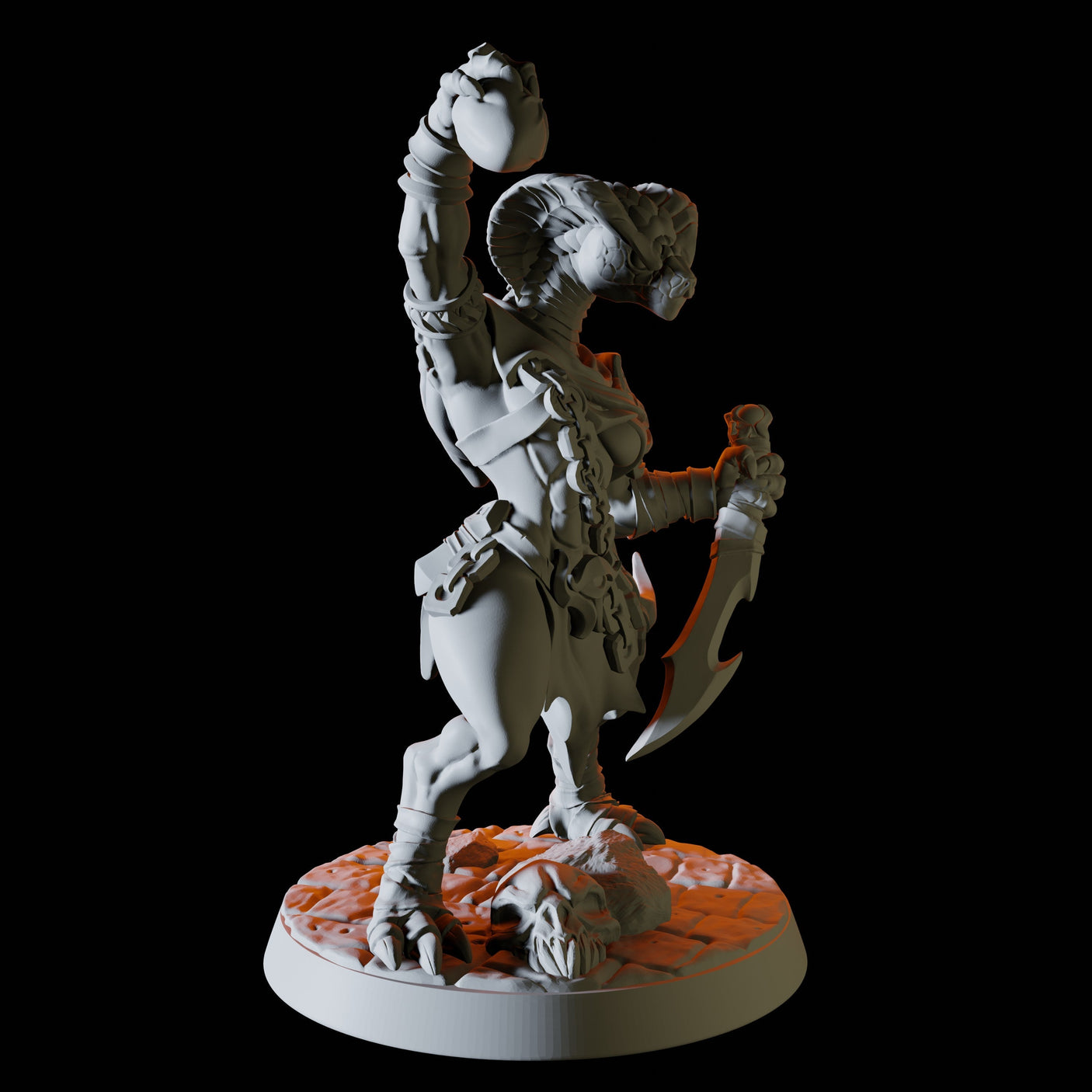 Yuan-ti Malison Bundle Miniature for Dungeons and Dragons, Pathfinder or other TTRPGs