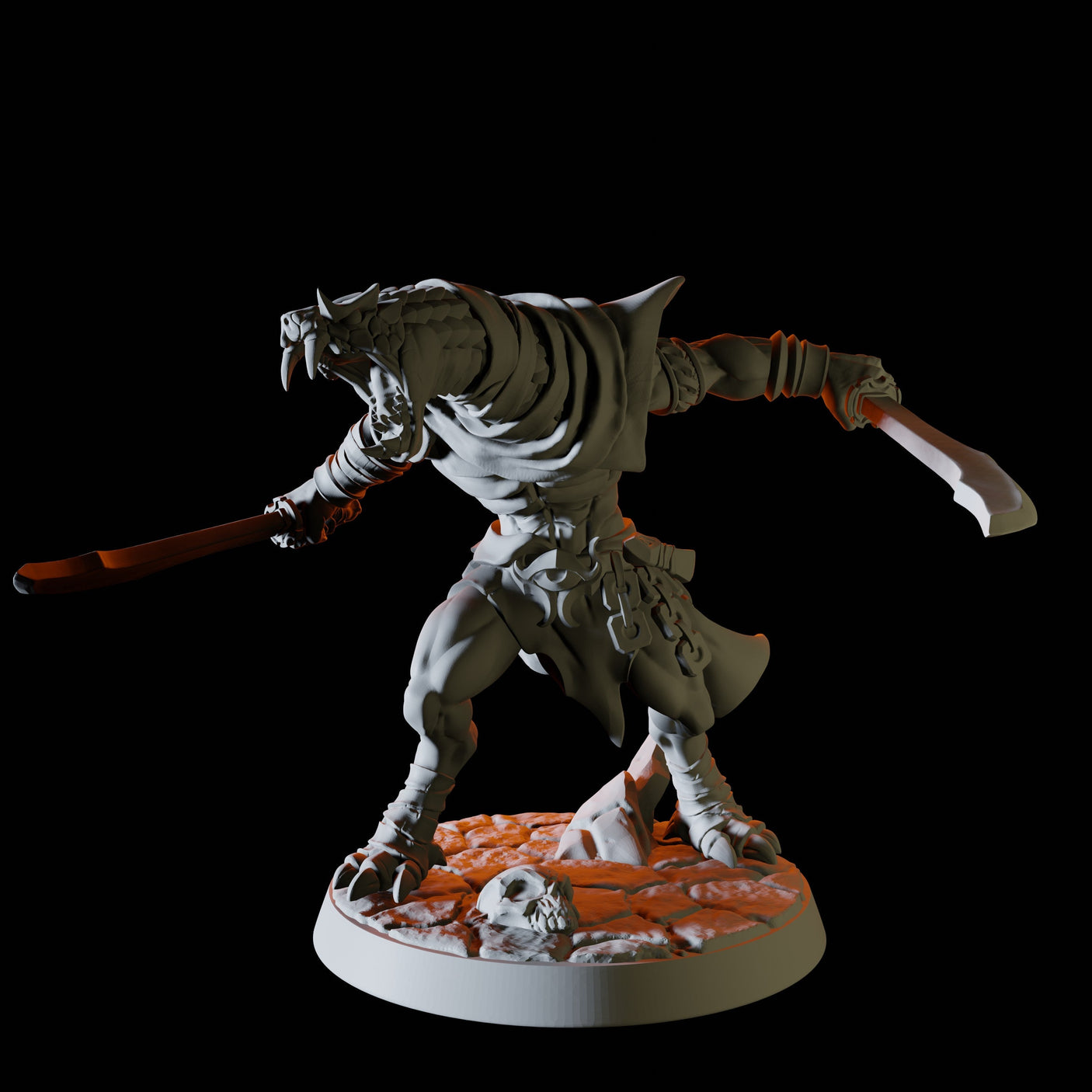 Yuan-ti Malison Bundle Miniature for Dungeons and Dragons, Pathfinder or other TTRPGs