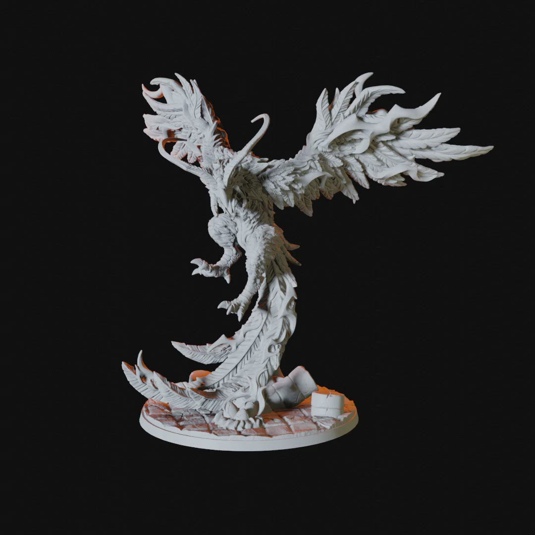 Phoenix Miniature for Dungeons and Dragons - Myth Forged