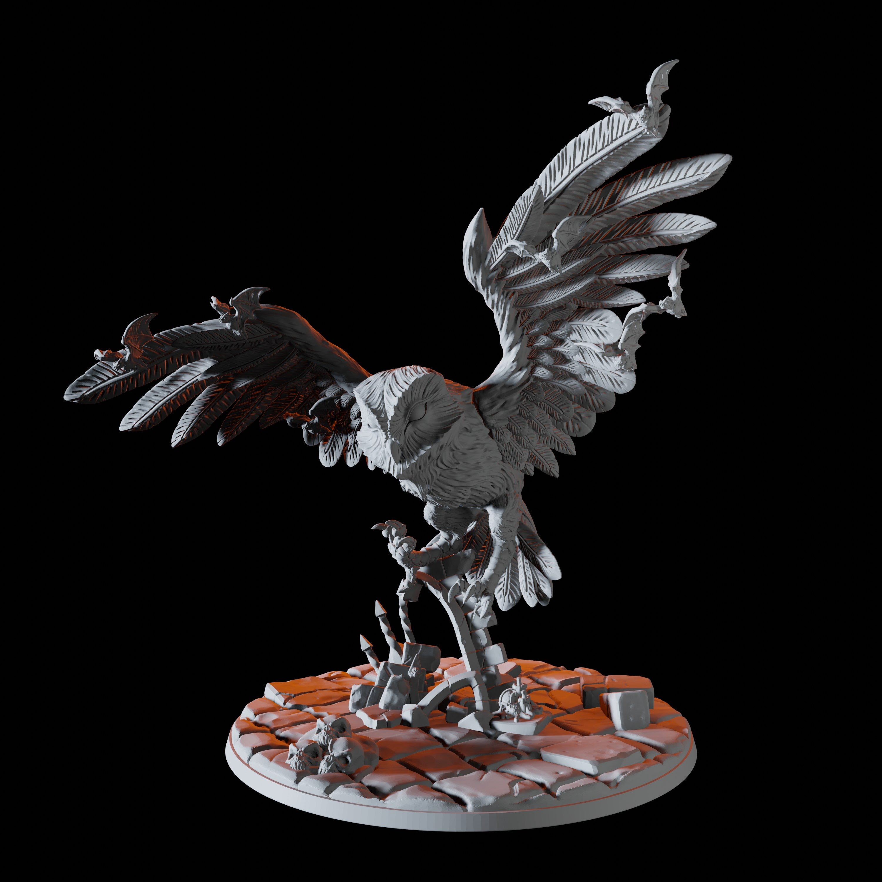 Giant Owl Miniature for Dungeons and Dragons - Myth Forged