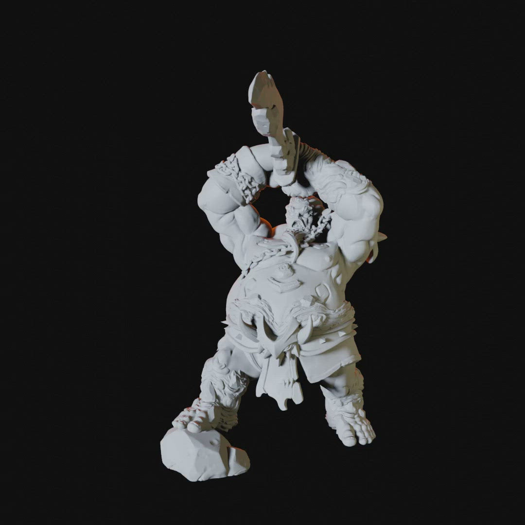 Fire Giant Miniature for Dungeons and Dragons - Myth Forged