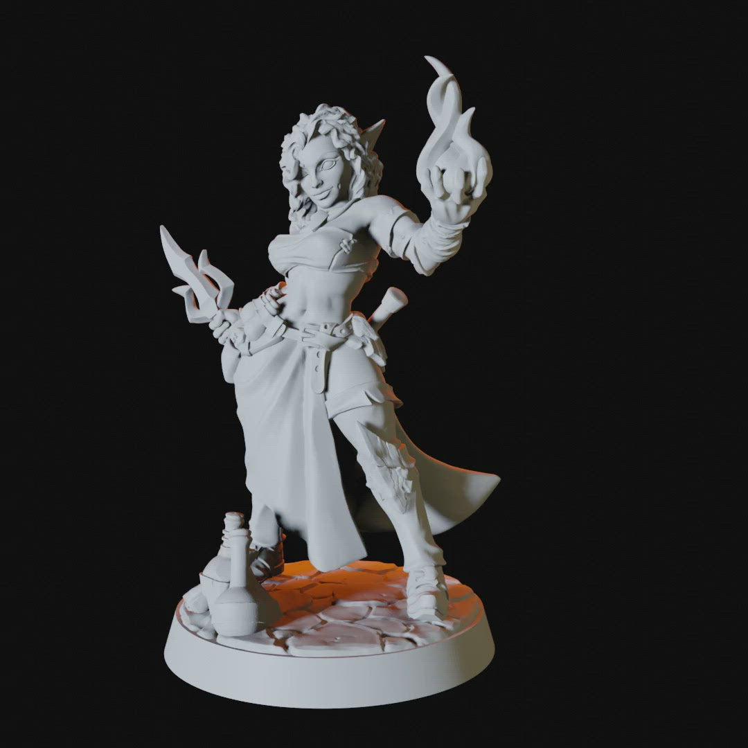 Elf Rogue Miniature for Dungeons and Dragons - Myth Forged