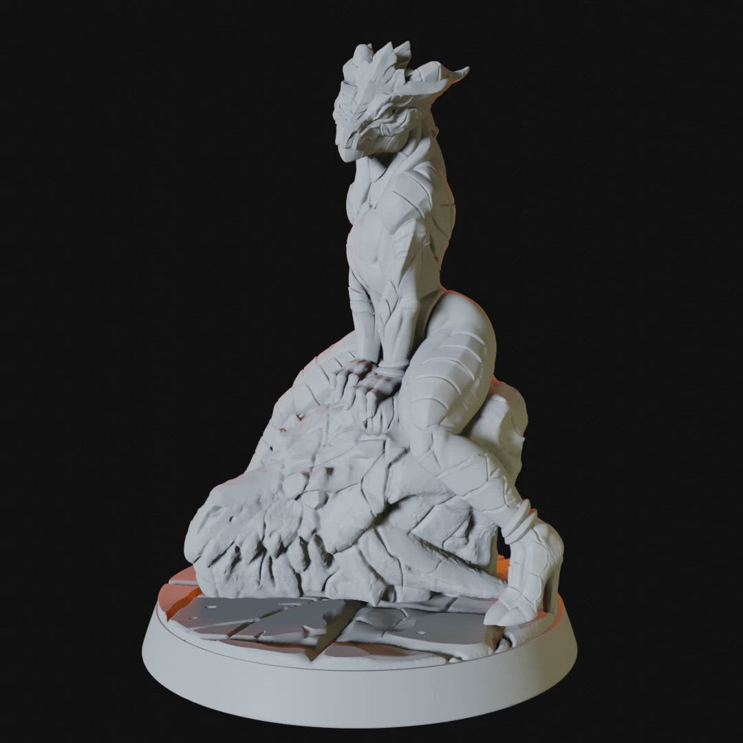 Dragonborn Pinup Miniature for Dungeons and Dragons - Myth Forged