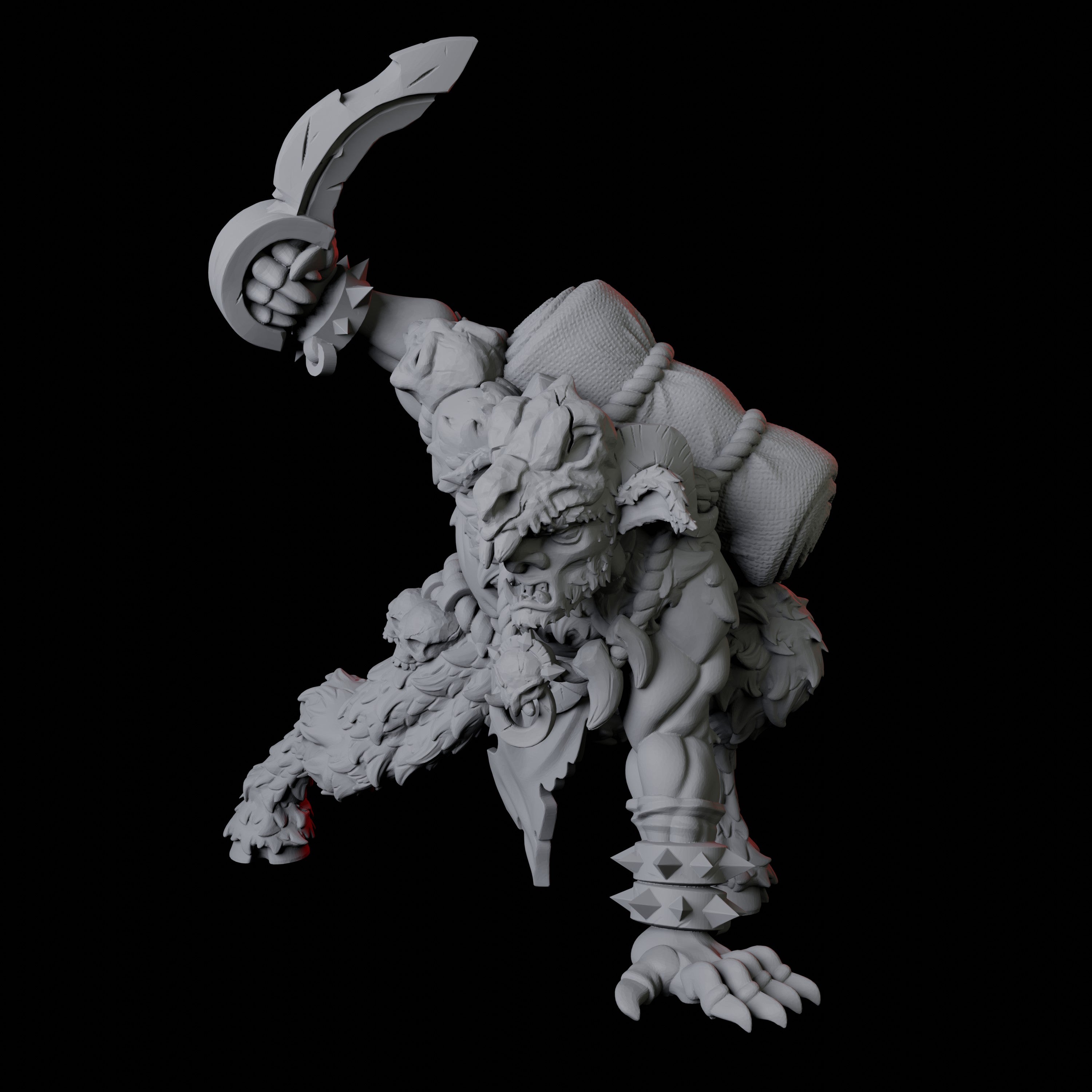 Gruff Satyr Miniature C for Dungeons and Dragons - Myth Forged