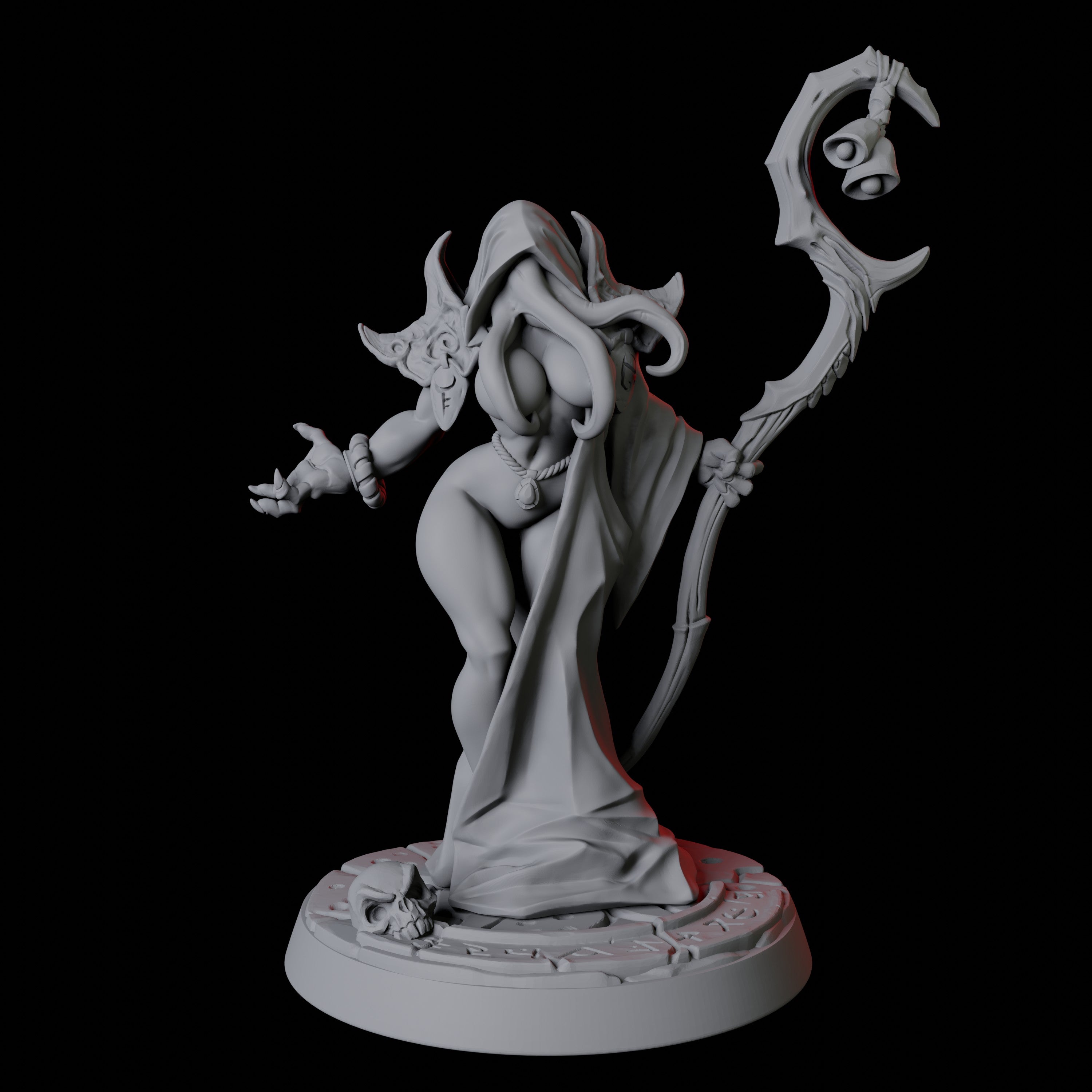 Illithid Pinup Miniature for Dungeons and Dragons - Myth Forged