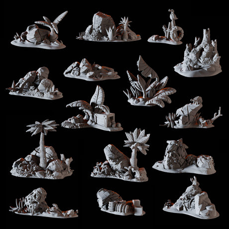 15 Piece Coastal Terrain Bundle