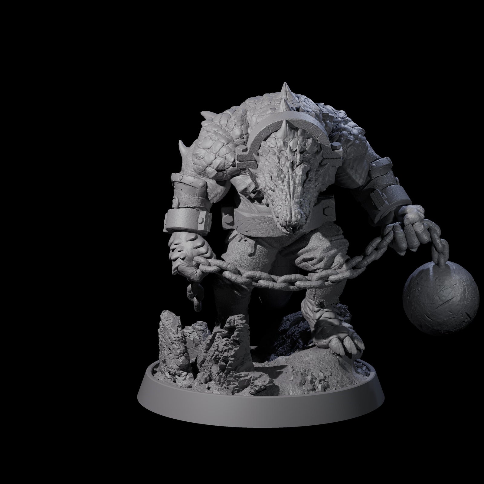 Aggressive Crocodilian Lizardfolk K