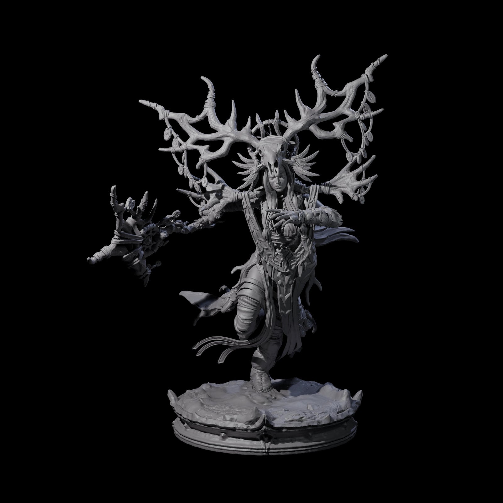 Ancient Dark Elf Druid of the Underdark A