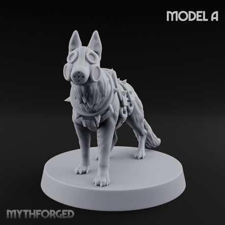 Armour Plated Snarling Trench Combat Dog A