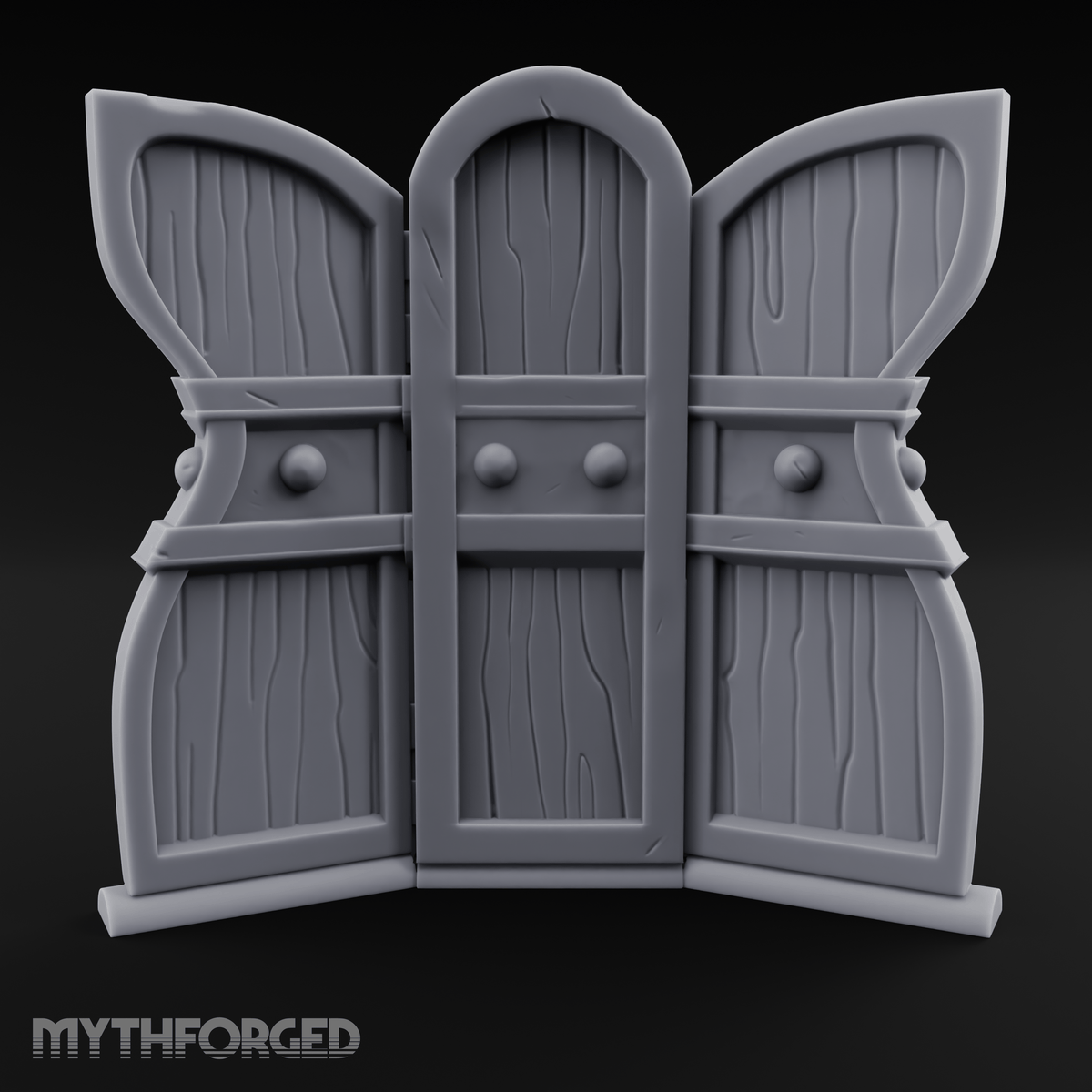 Arched-Panel Dressing Screen