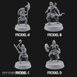 Mismatched Armoury, Matching Resolve Human Knights — All · Glaive + Bow + Sword & Warhammer + Sword & Round Shield