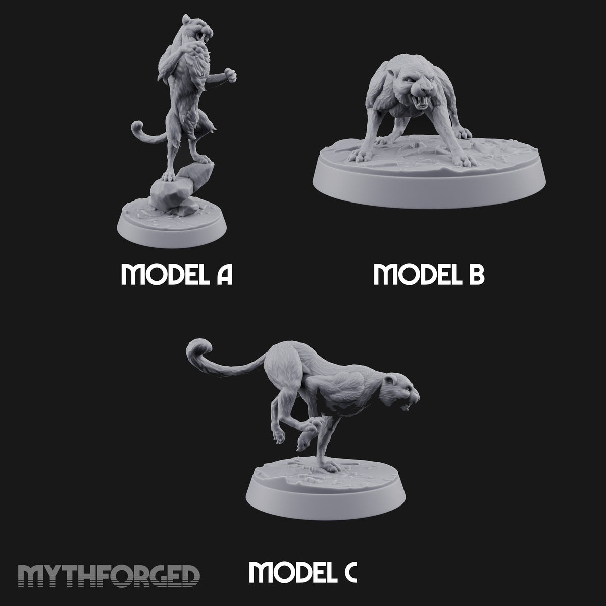 Stand, Stalk, Sprint Panther Beasts — All