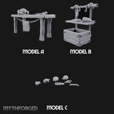 Chopping Block Chorus Wooden Butcher Shop Terrain Set — All
