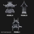 Carcass Hangs, Customers Gather Orc Butcher Market Terrain Set — All