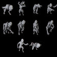 10 Ghouls Miniature for Dungeons and Dragons, Pathfinder or other TTRPGs