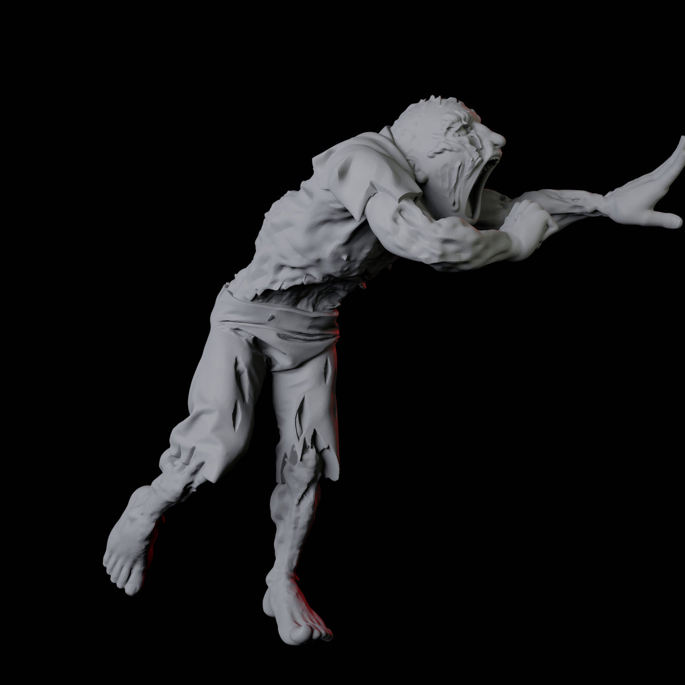 10 Zombies Miniature for Dungeons and Dragons, Pathfinder or other TTRPGs