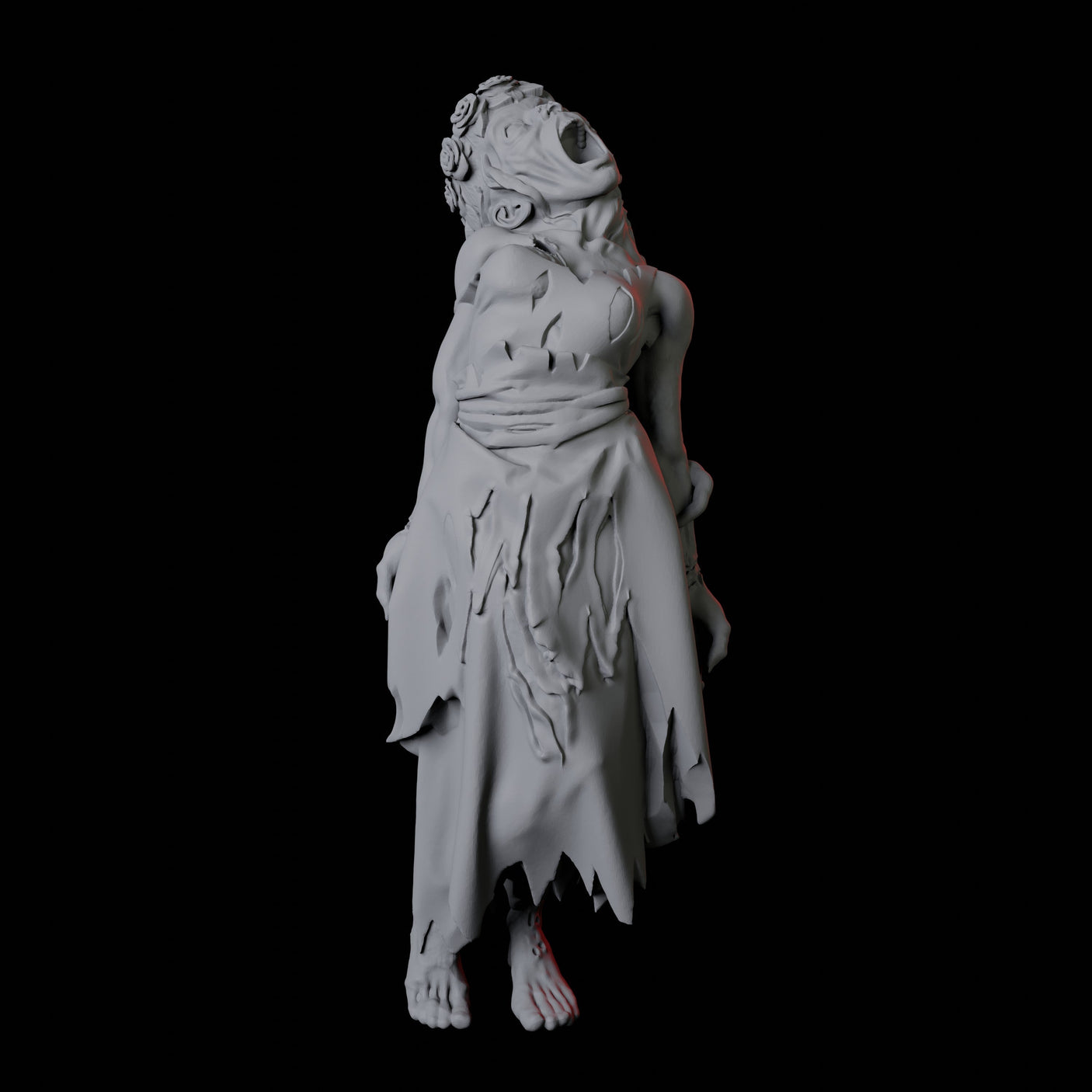 10 Zombies Miniature for Dungeons and Dragons, Pathfinder or other TTRPGs