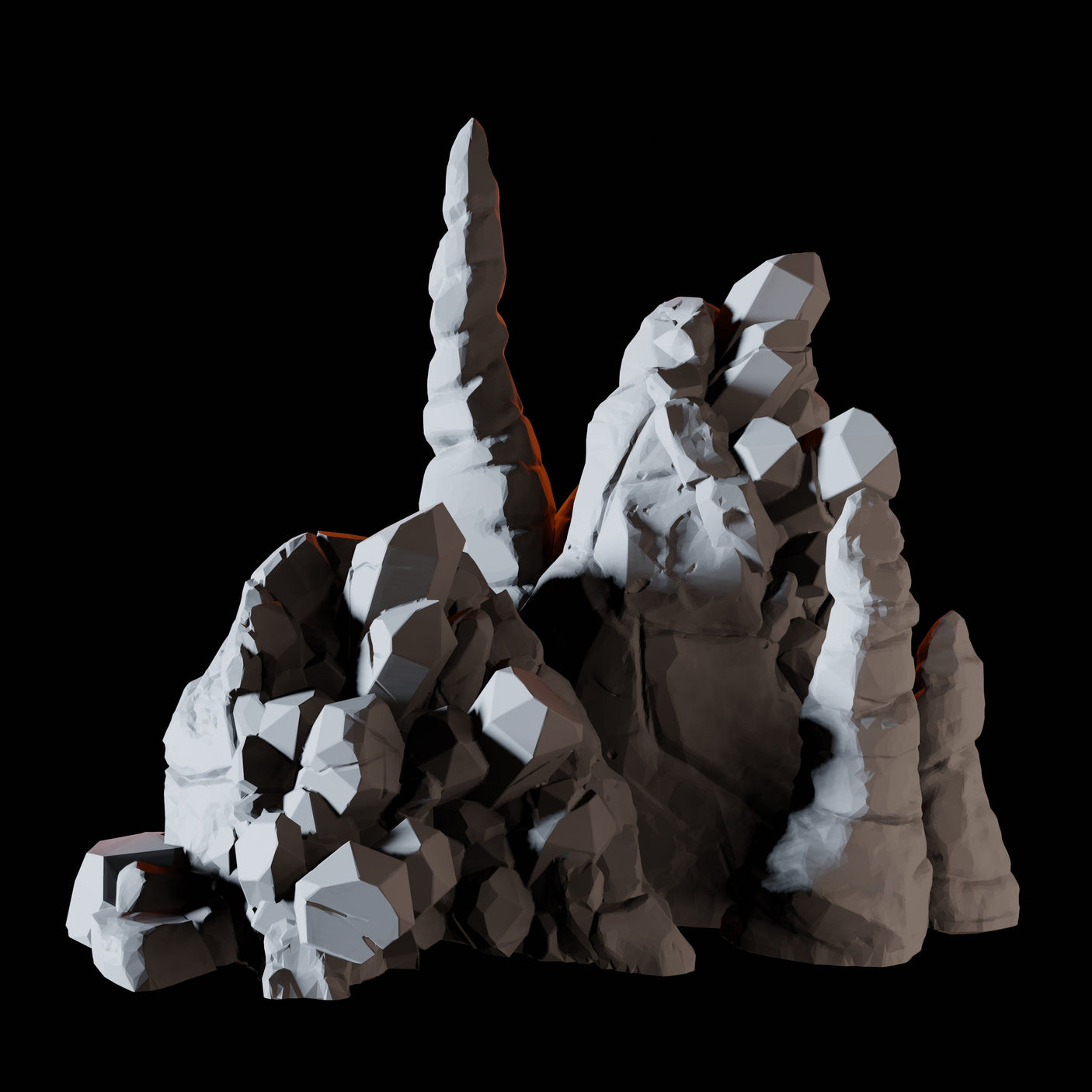 15 Cave Scatter Terrain Miniatures Miniature for Dungeons and Dragons, Pathfinder or other TTRPGs