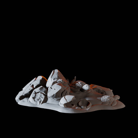 15 Piece Coastal Terrain Bundle Miniature for Dungeons and Dragons, Pathfinder or other TTRPGs