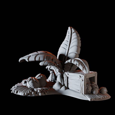15 Piece Coastal Terrain Bundle Miniature for Dungeons and Dragons, Pathfinder or other TTRPGs