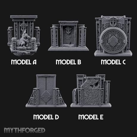 Doors Sealed, Pillars Still Praying Ornate Temple Gate Ruins — All
