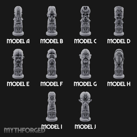 Every Face, One Creed Heretic Statues — All